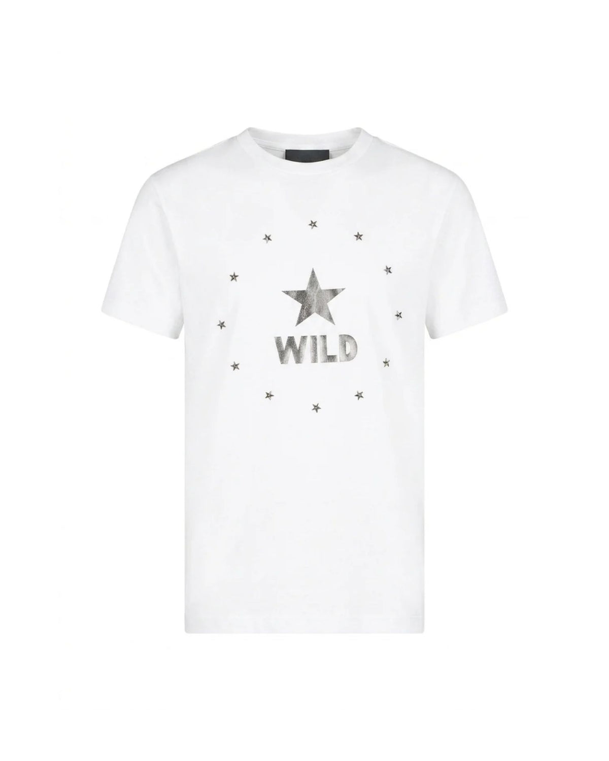 T-Shirt con Stampa Laminata