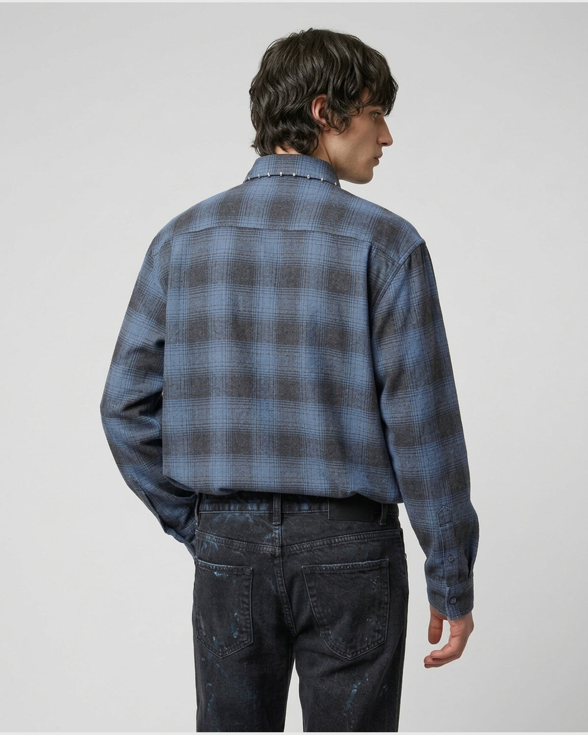 Camicia con Stampa e Dettagli Frayed