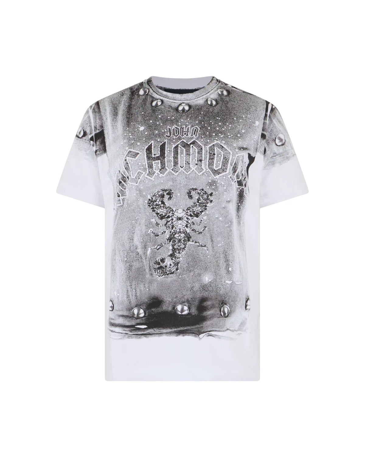 T-Shirt con Stampa e Logo