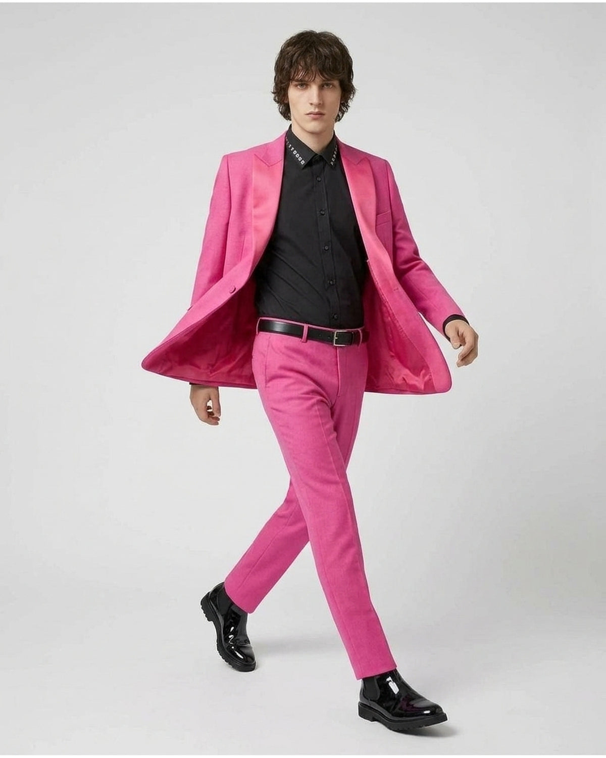 Camicia con Colletto Borchiato