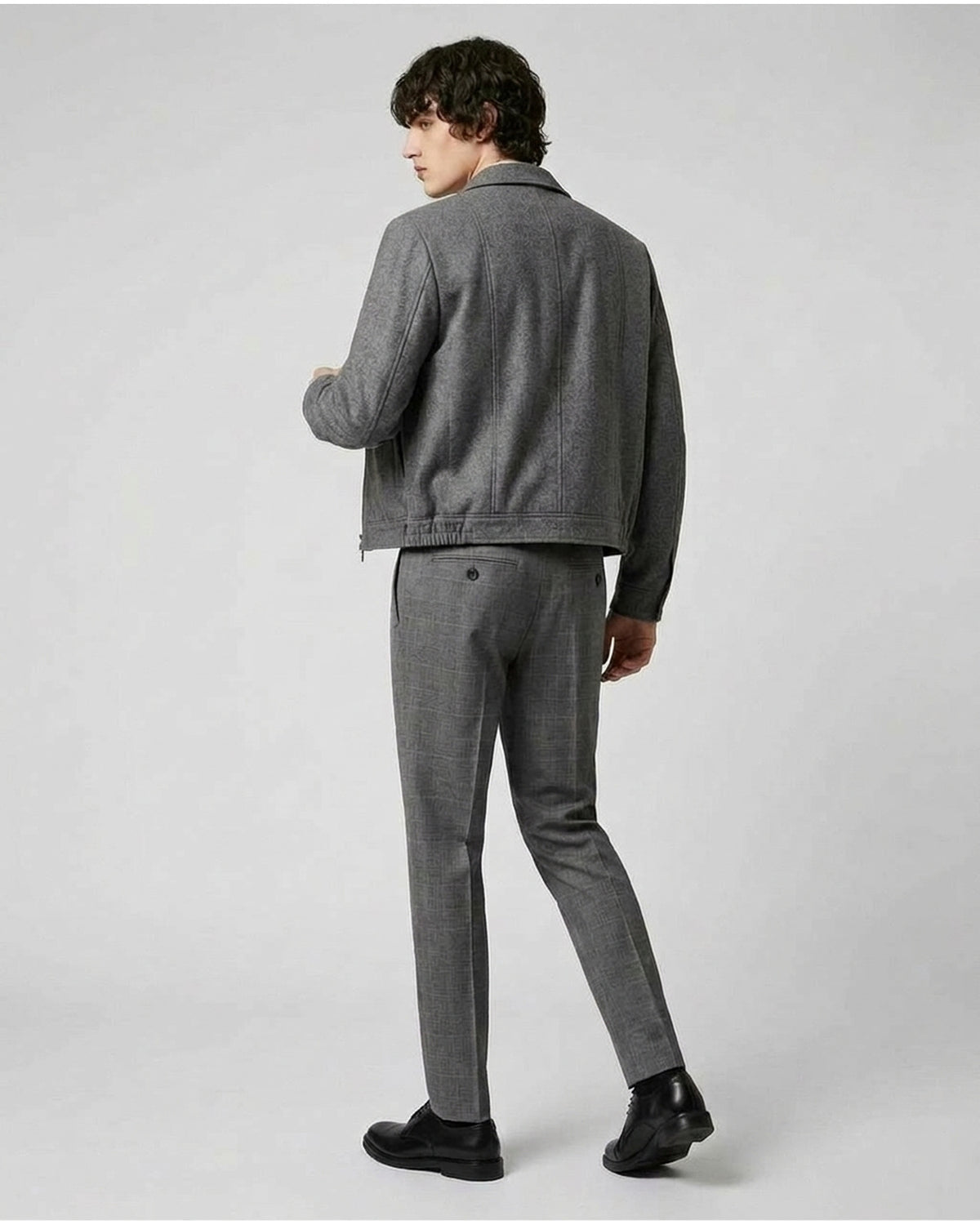 Pantaloni Principe di Galles con Pince