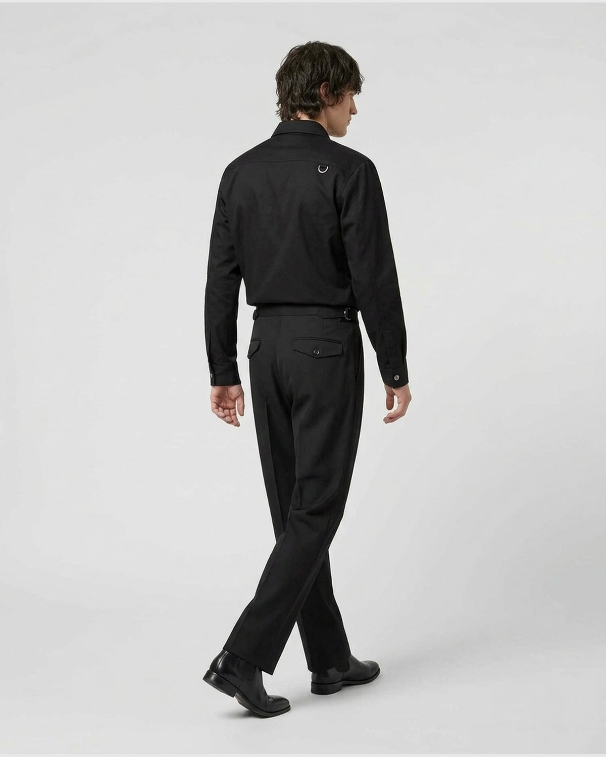 Pantaloni Sartoriali con Pinces e D-Ring