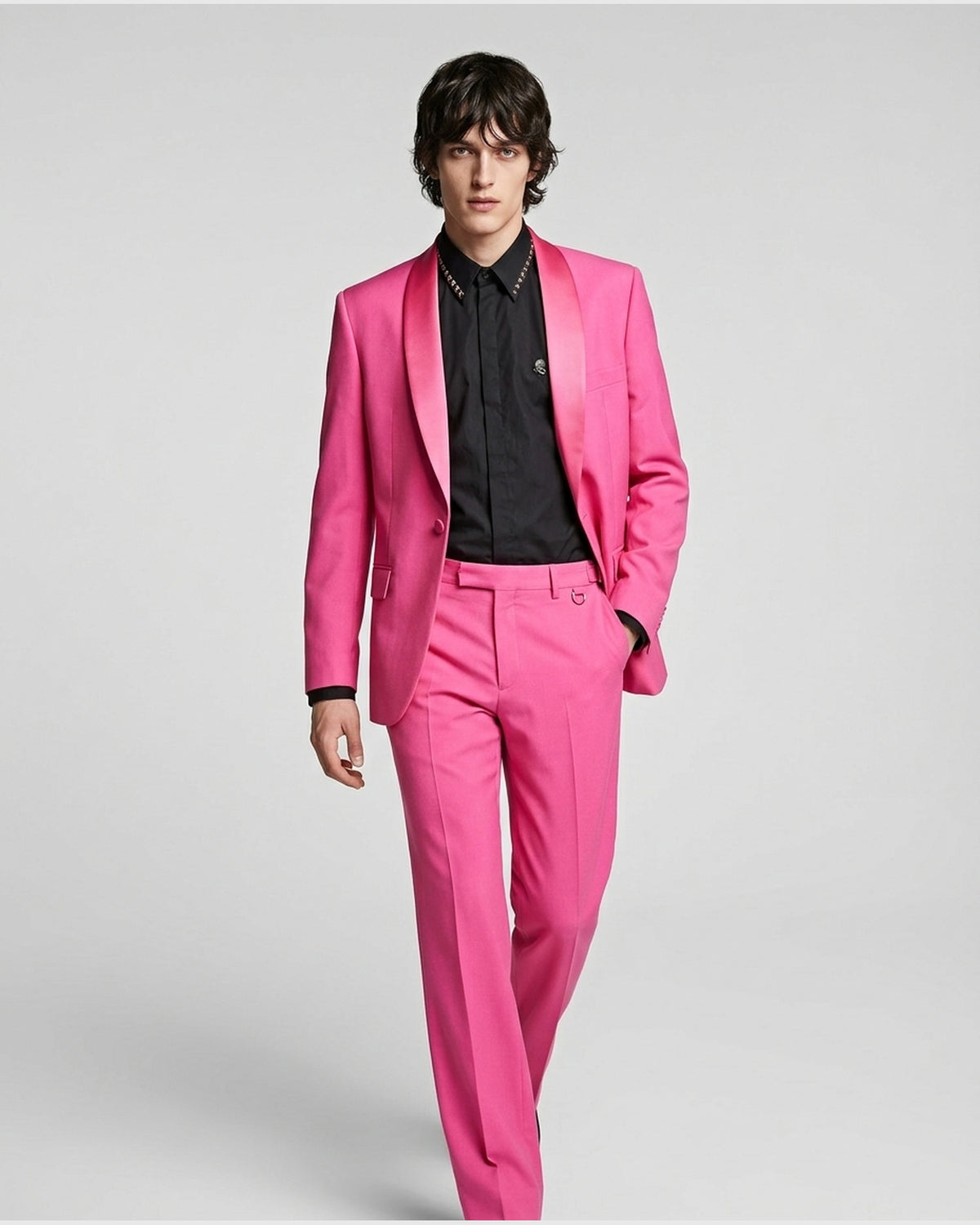 Blazer Smoking con Rever a Scialle