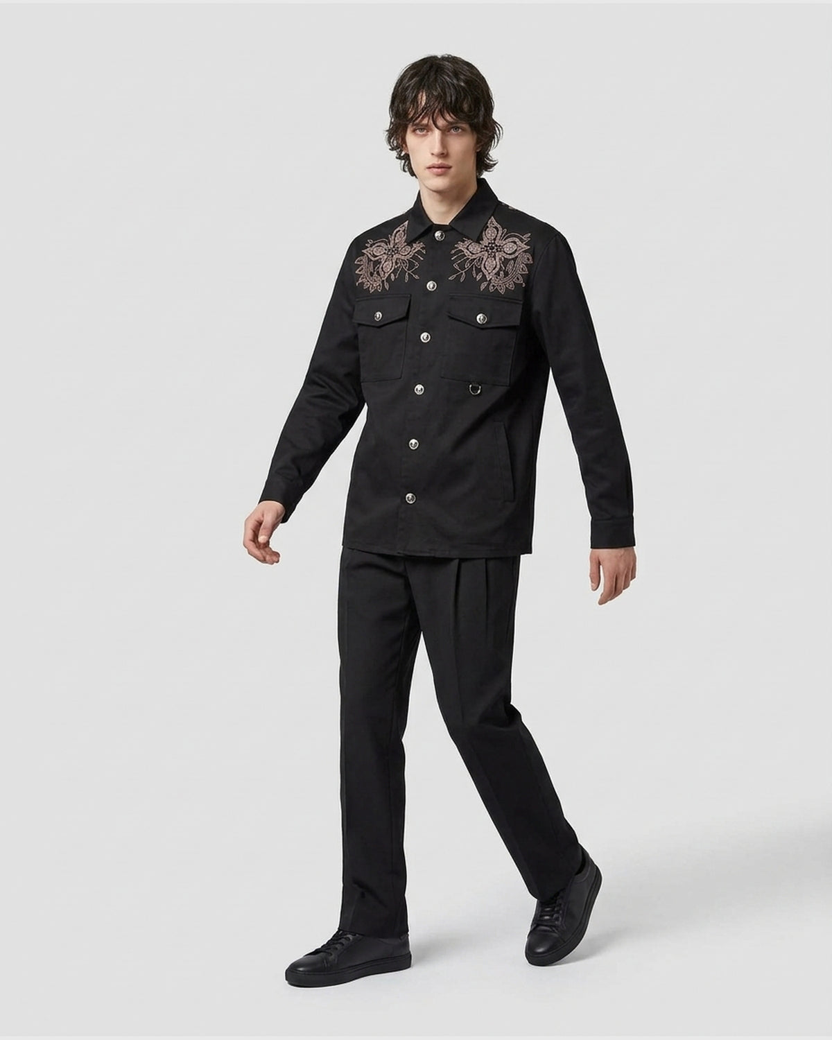 Camicia con Ricami Esclusivi