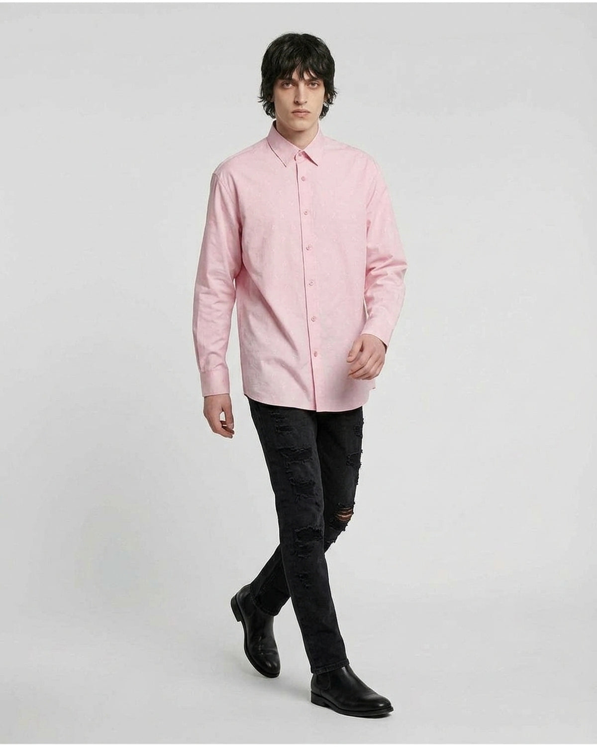 Camicia con Monogram Tono su Tono