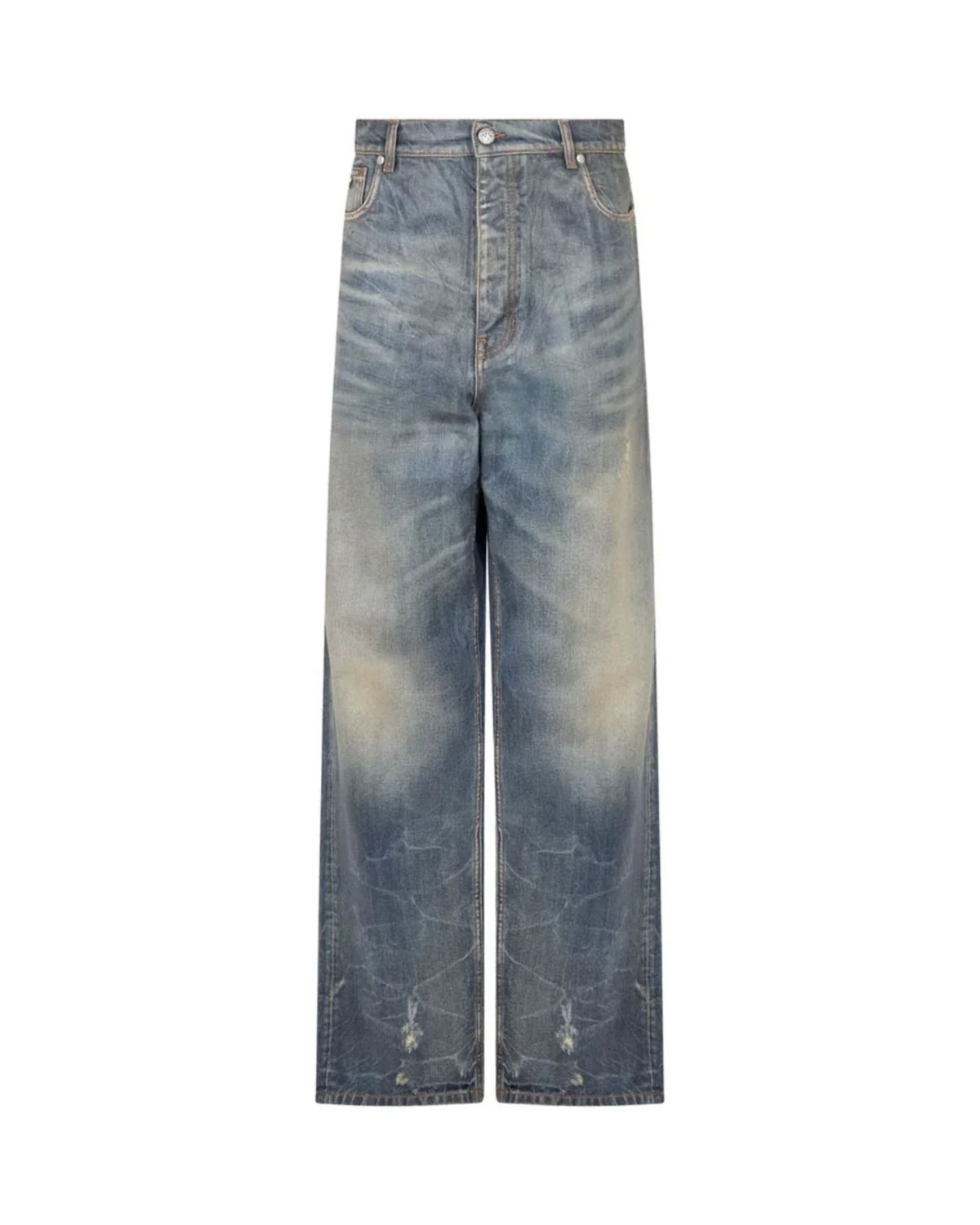 Baggy Jeans with Vintage Finish