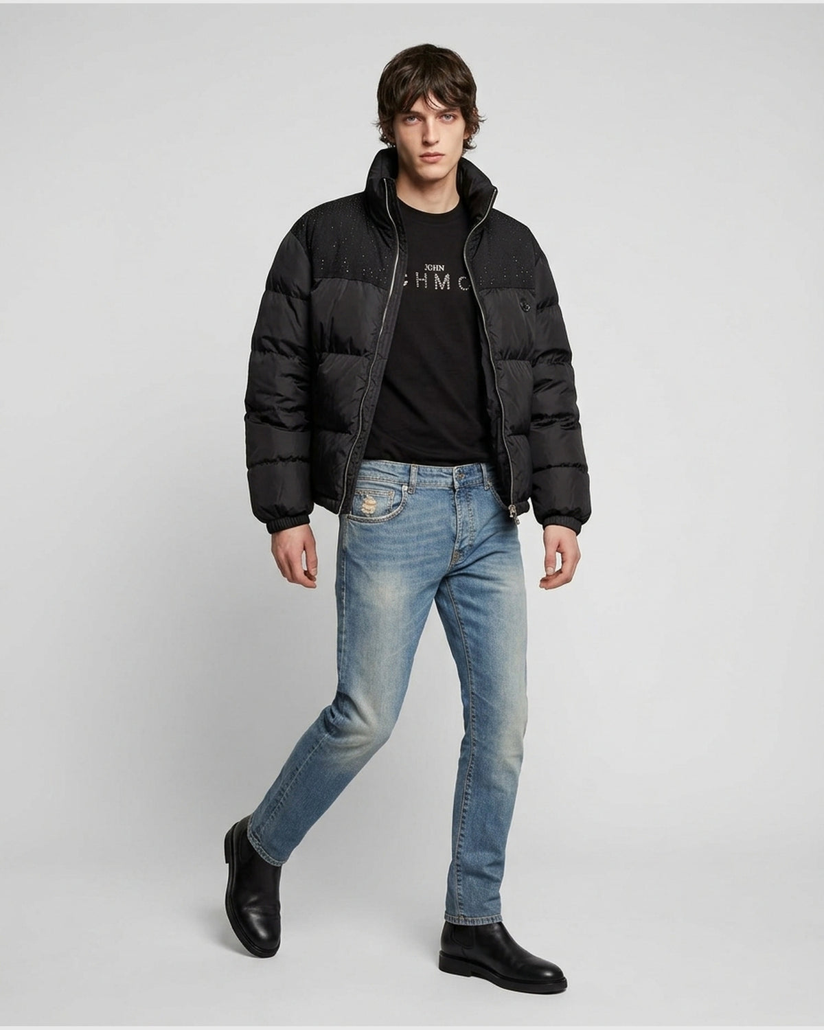 Jeans Regular Fit con Lavaggio Vintage