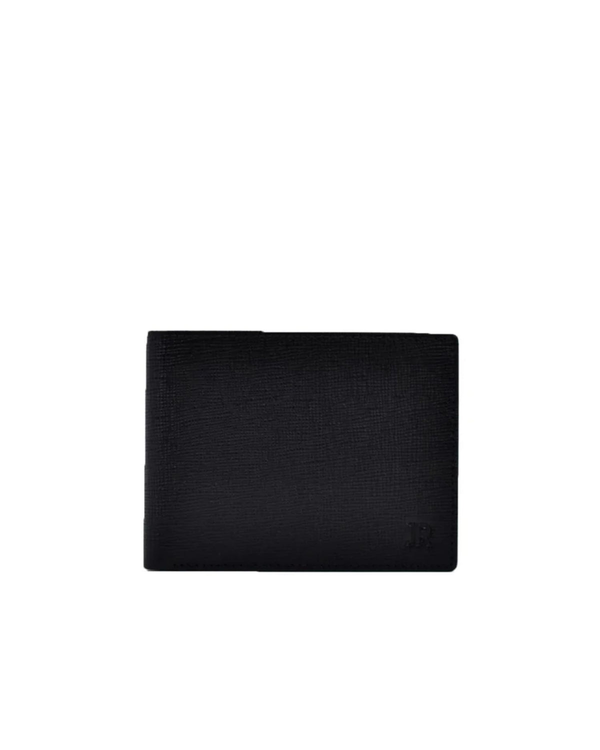 Portafoglio Bifold con Portamonete e Finitura Goffrata