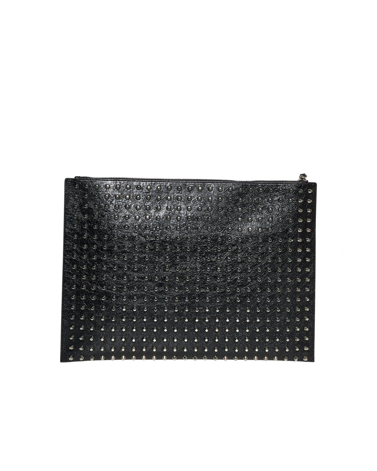 Pochette con Borchie All-Over e Logo JR