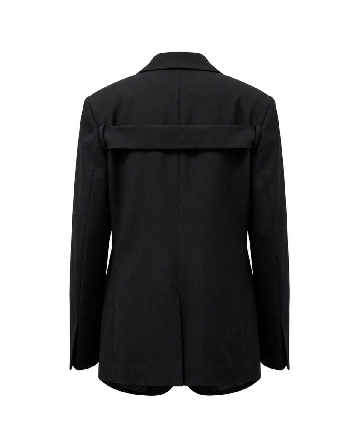 Blazer Doppiopetto Strutturato con Cintura al Torace