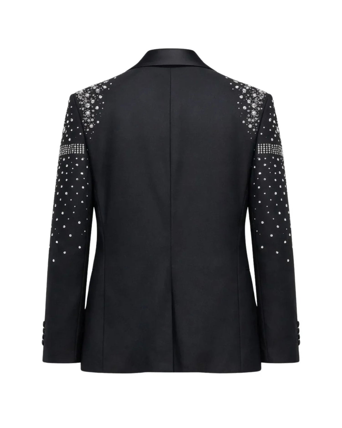 Blazer Monopetto con Rever a Lancia e Cristalli
