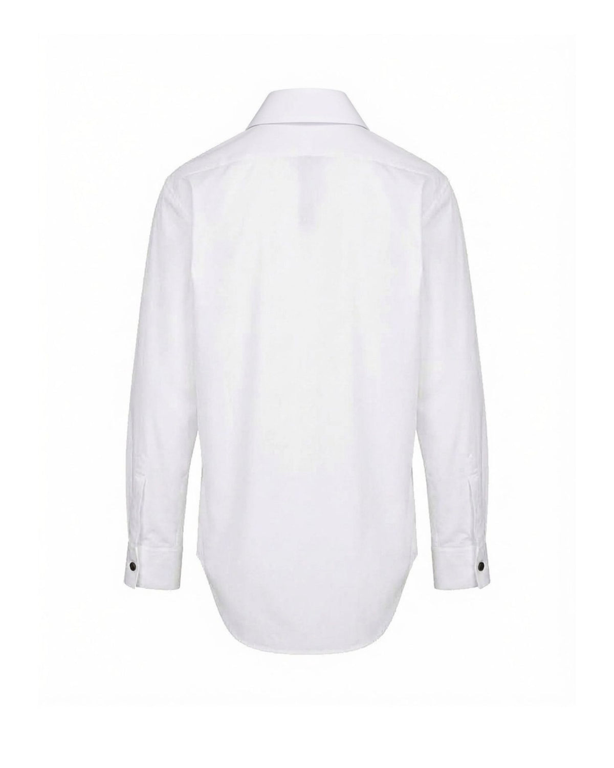 Camicia con Dettaglio Plissé Frontale e Laccetto