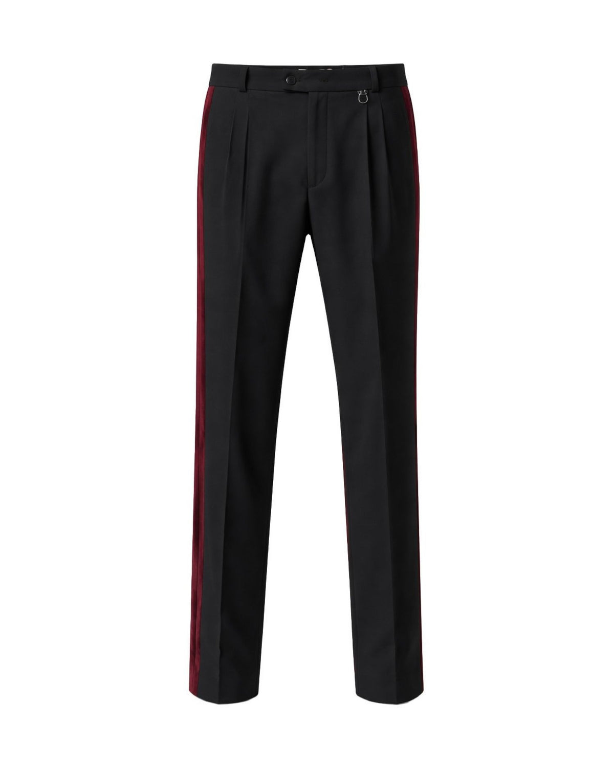 Pantaloni Sartoriali con Pinces e Bande Laterali