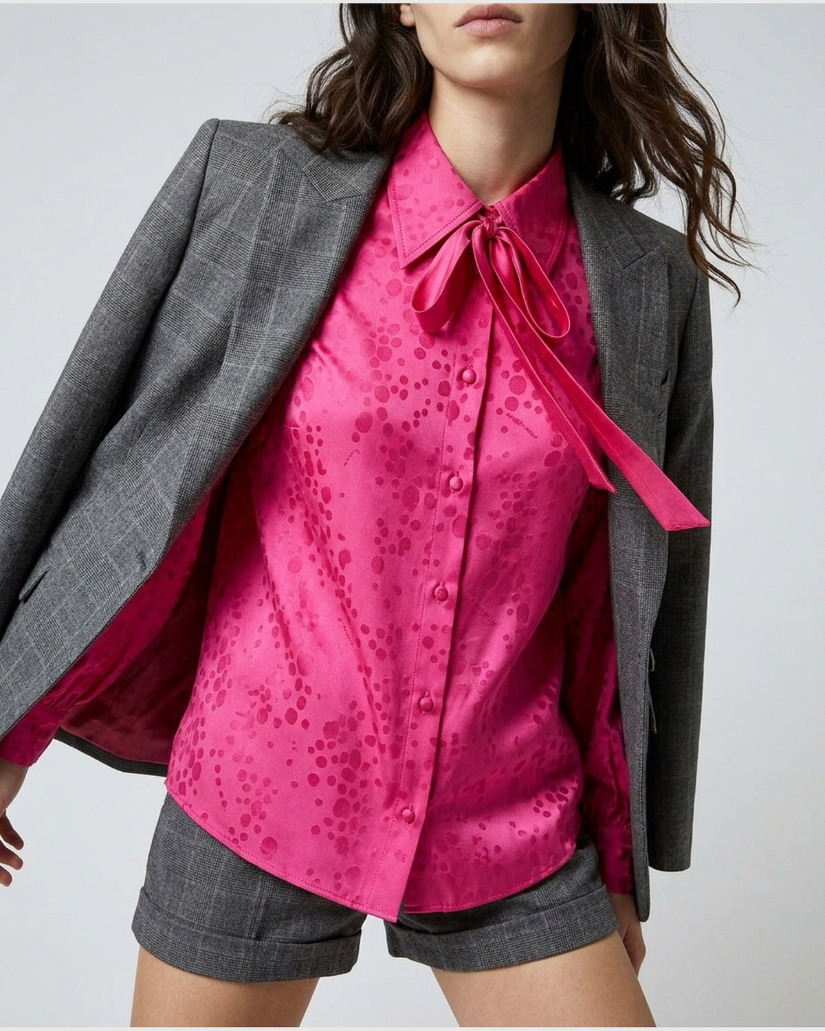Camicia con Fiocco Lavallière