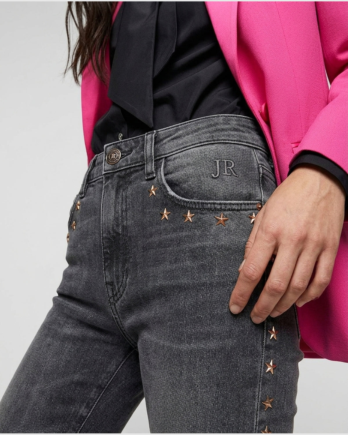 Jeans Skinny con Borchie a Stella