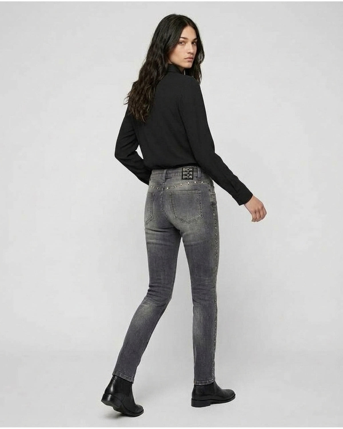Jeans Skinny con Borchie a Stella