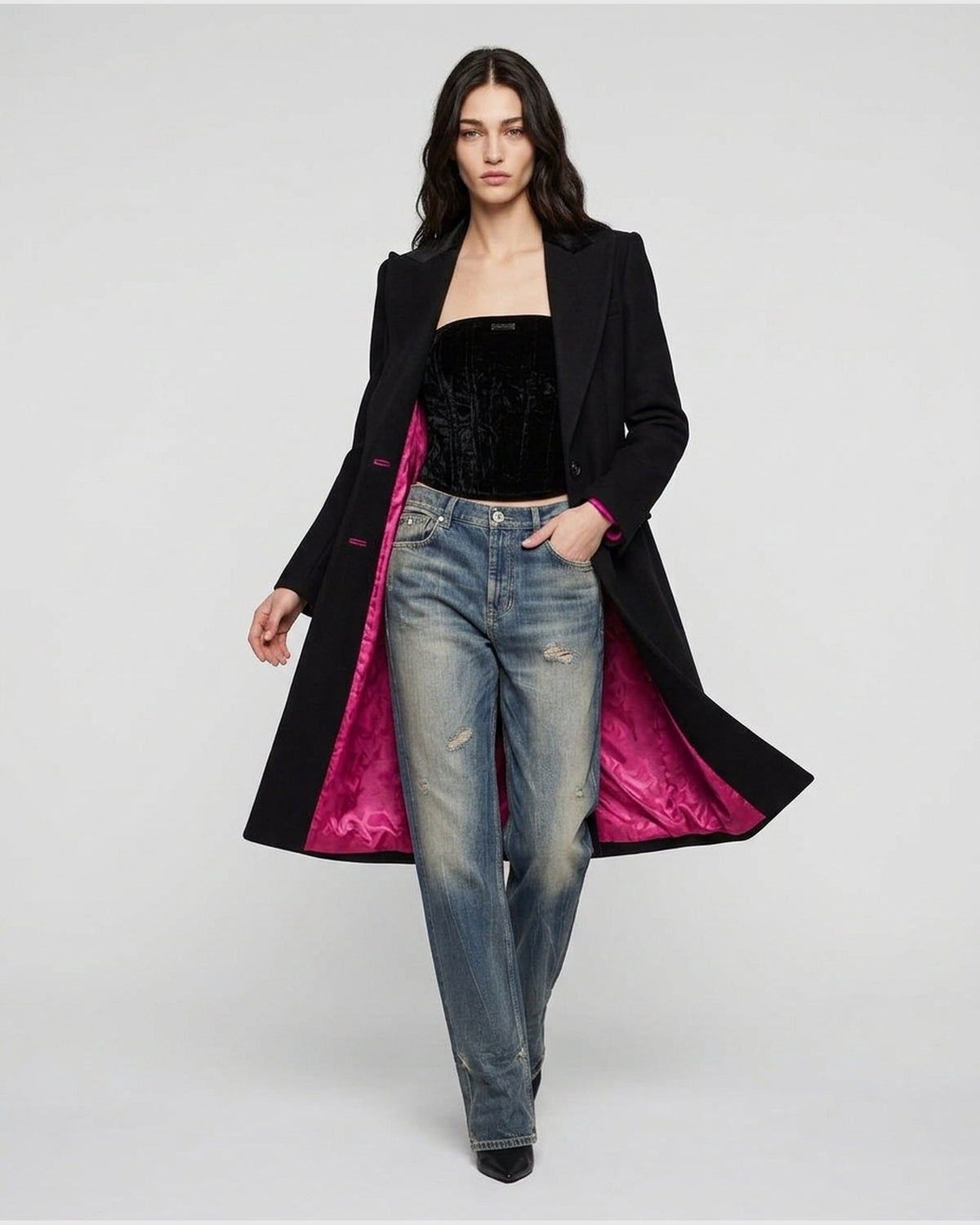 Cappotto Sartoriale con Fodera a Contrasto