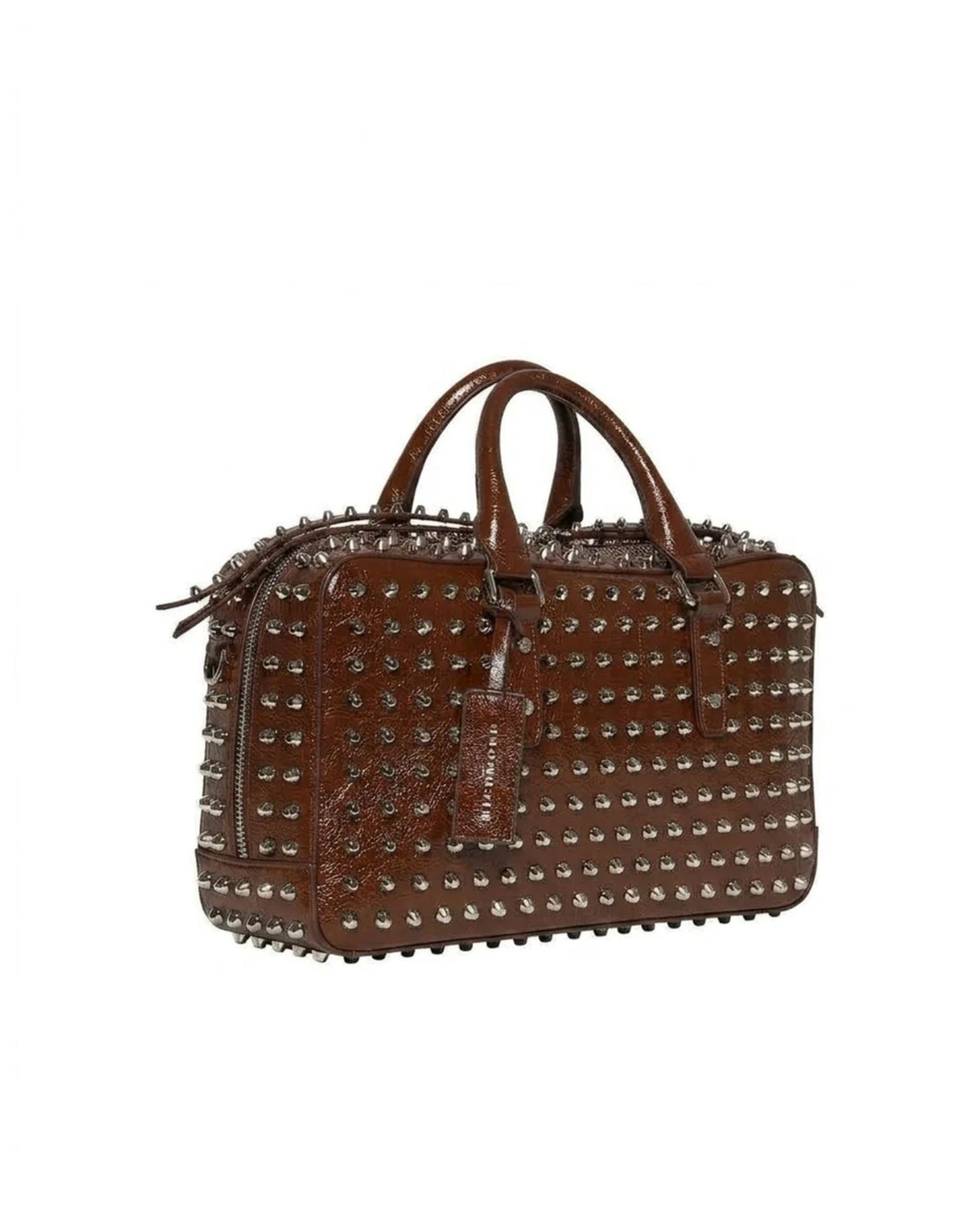 Borsa Bauletto con Borchie Metalliche All-Over