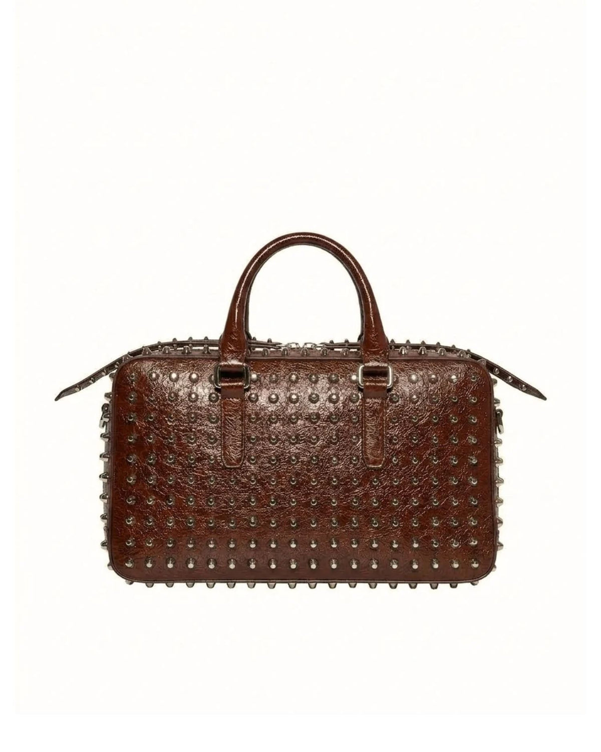Borsa Bauletto con Borchie Metalliche All-Over