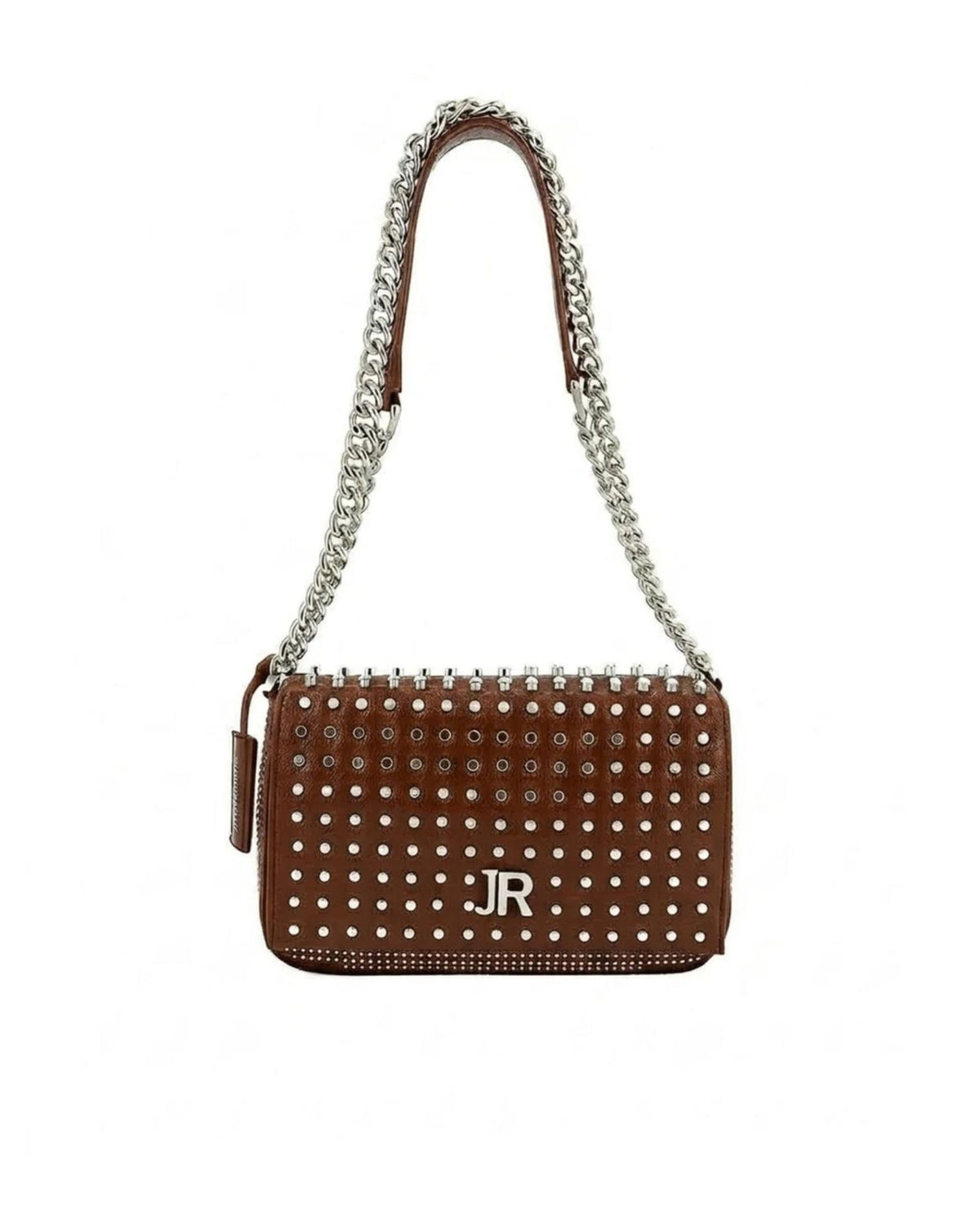 Borsa a Tracolla con Borchie Metalliche e Logo JR