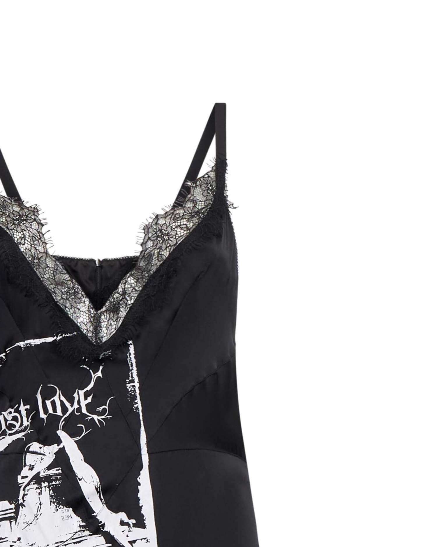 Abito Lungo con Stampa Grafica Abito