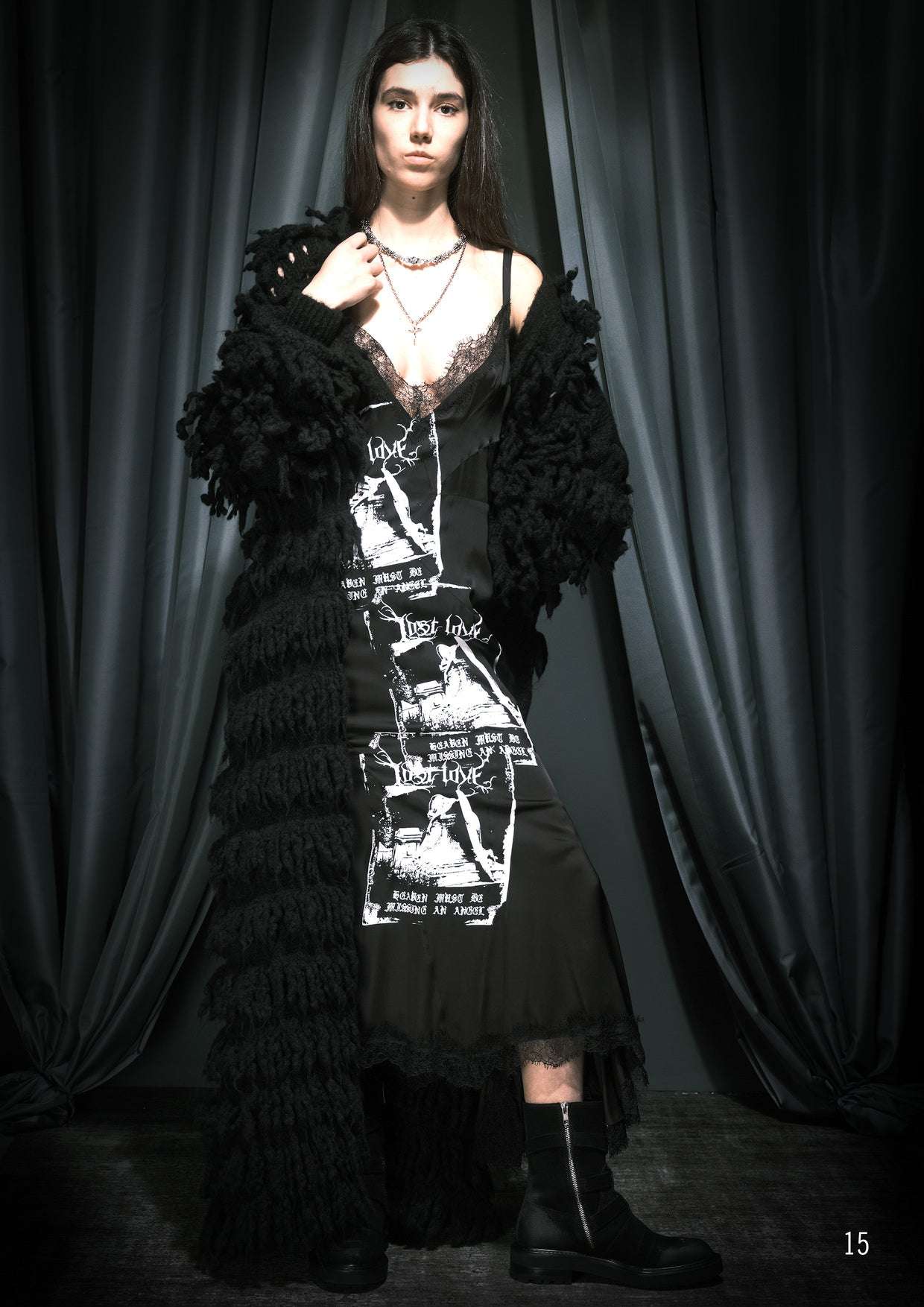 Abito Lungo con Stampa Grafica Abito