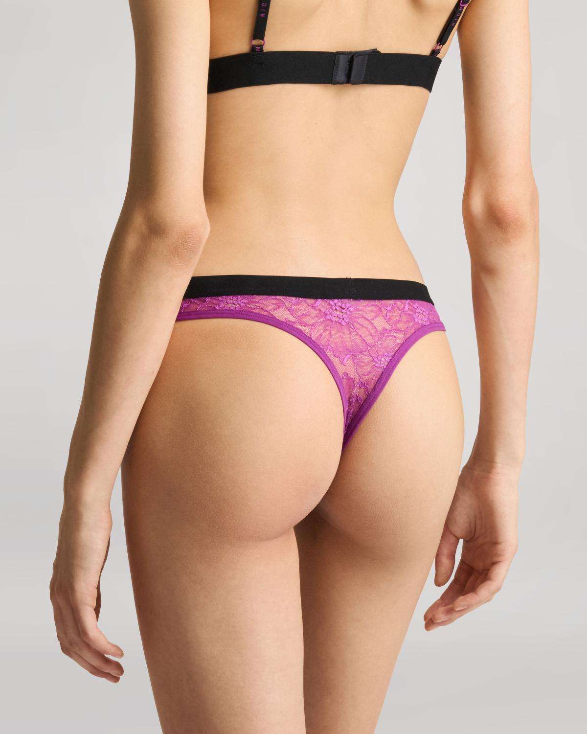 Bipack di perizoma in pizzo ricamato