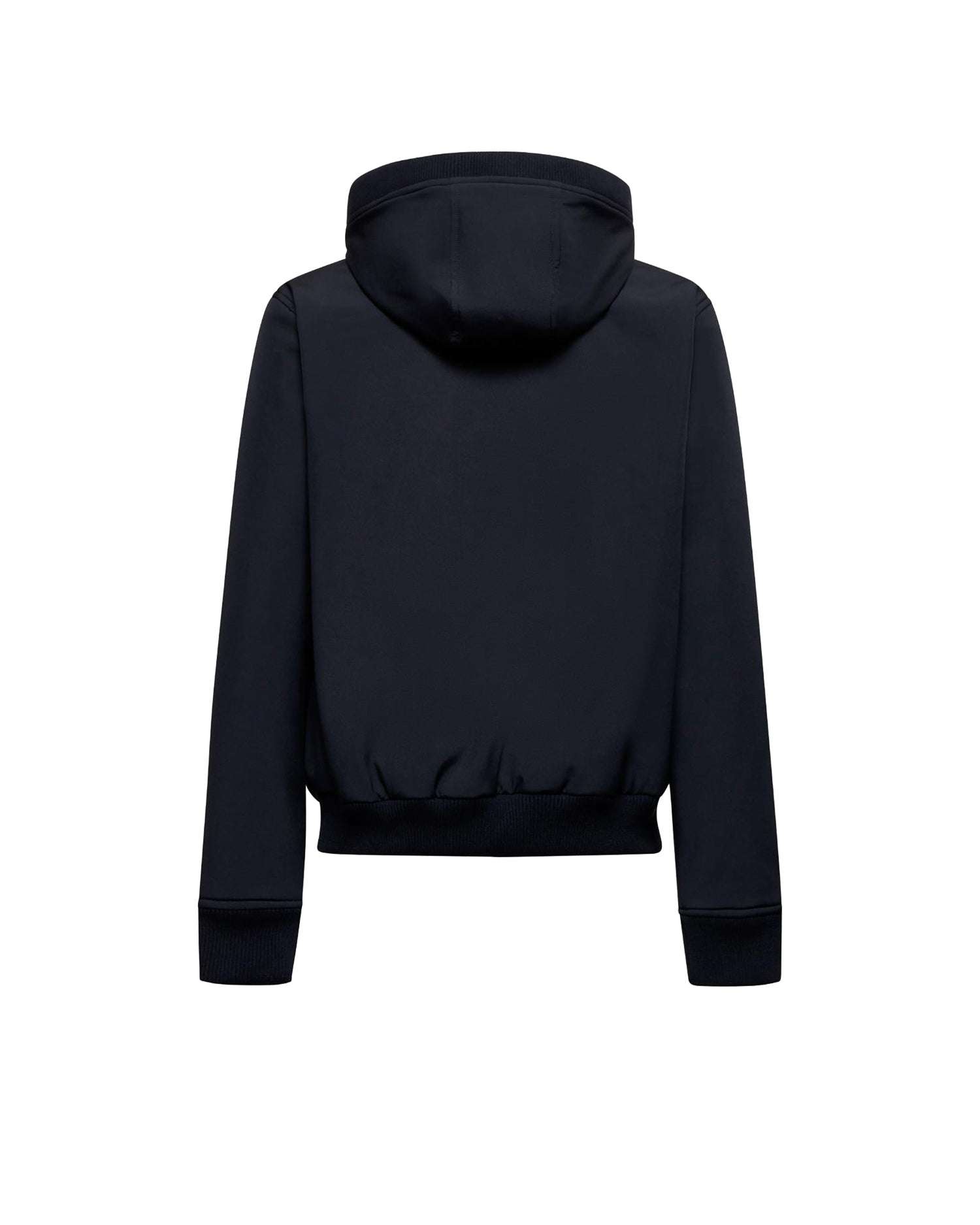 Bomber con cappuccio e zip frontale a doppio cursore Capispalla