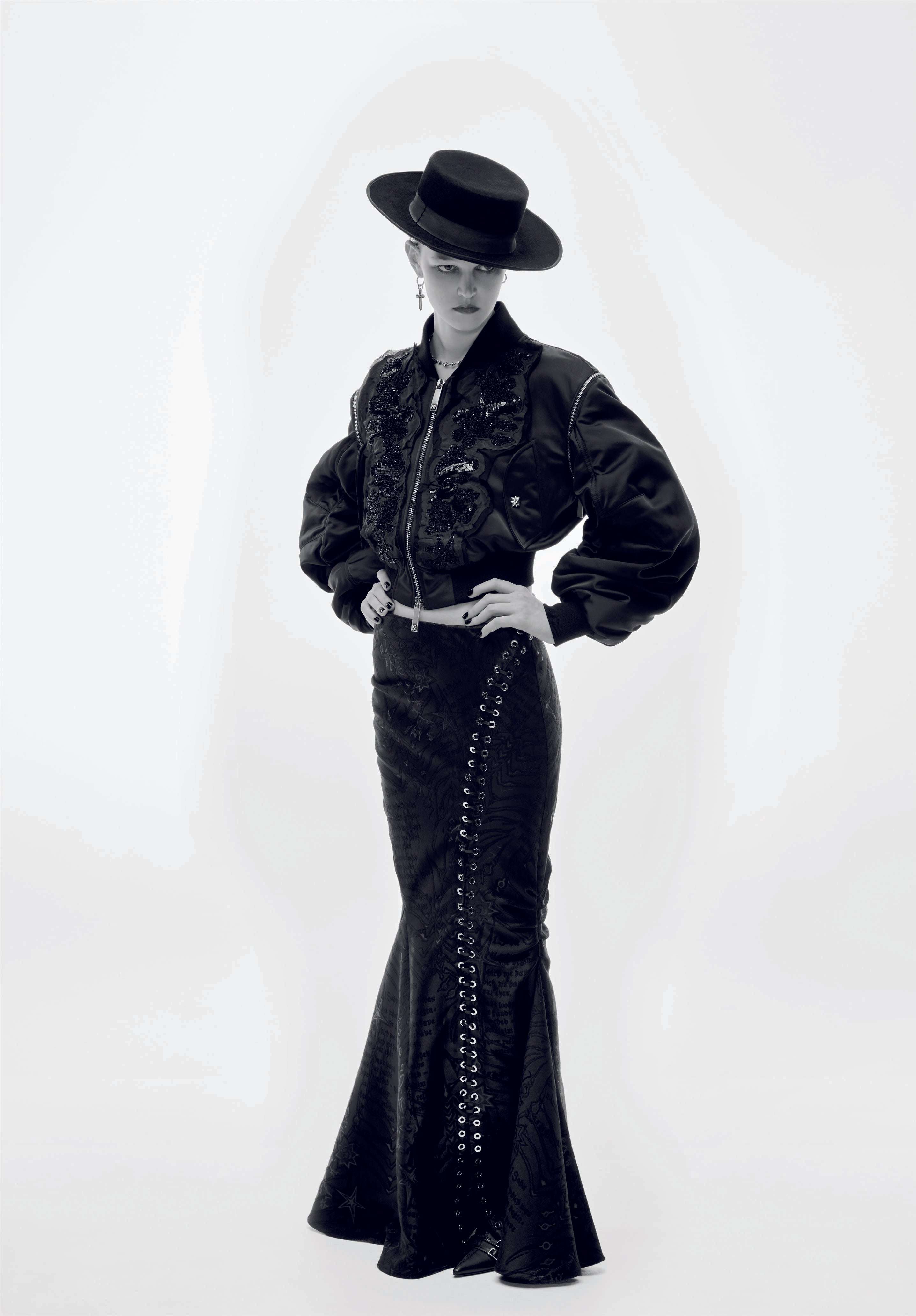 Bomber Corto con Maniche Arricciate Capispalla