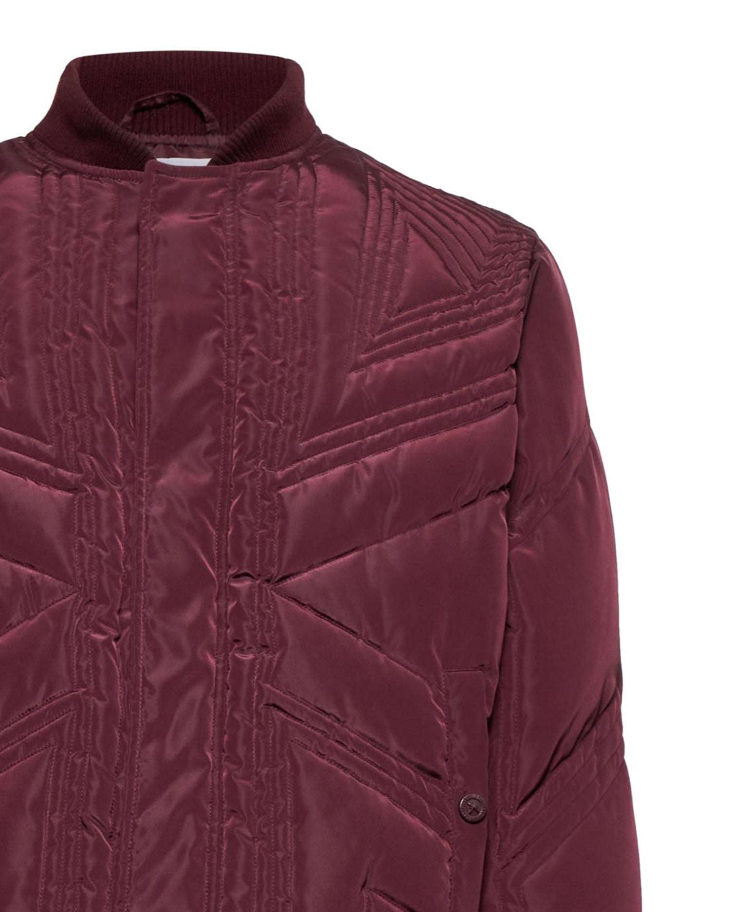 Quilted bomber jacket with Union Jack motif. Outerwear