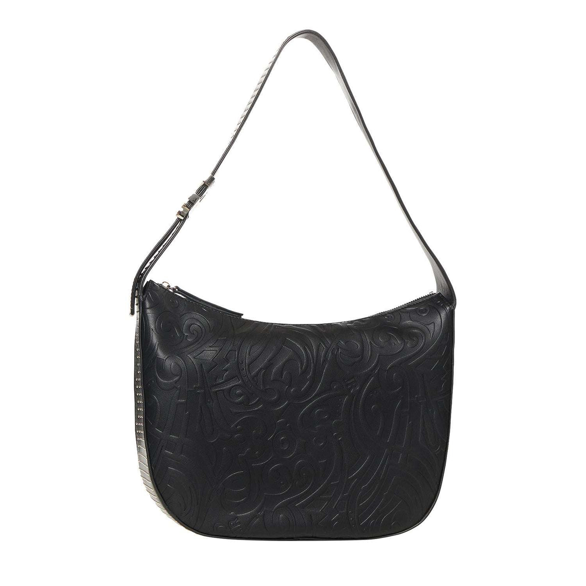 Borsa John Richmond bucket in plisse con tracolla donna