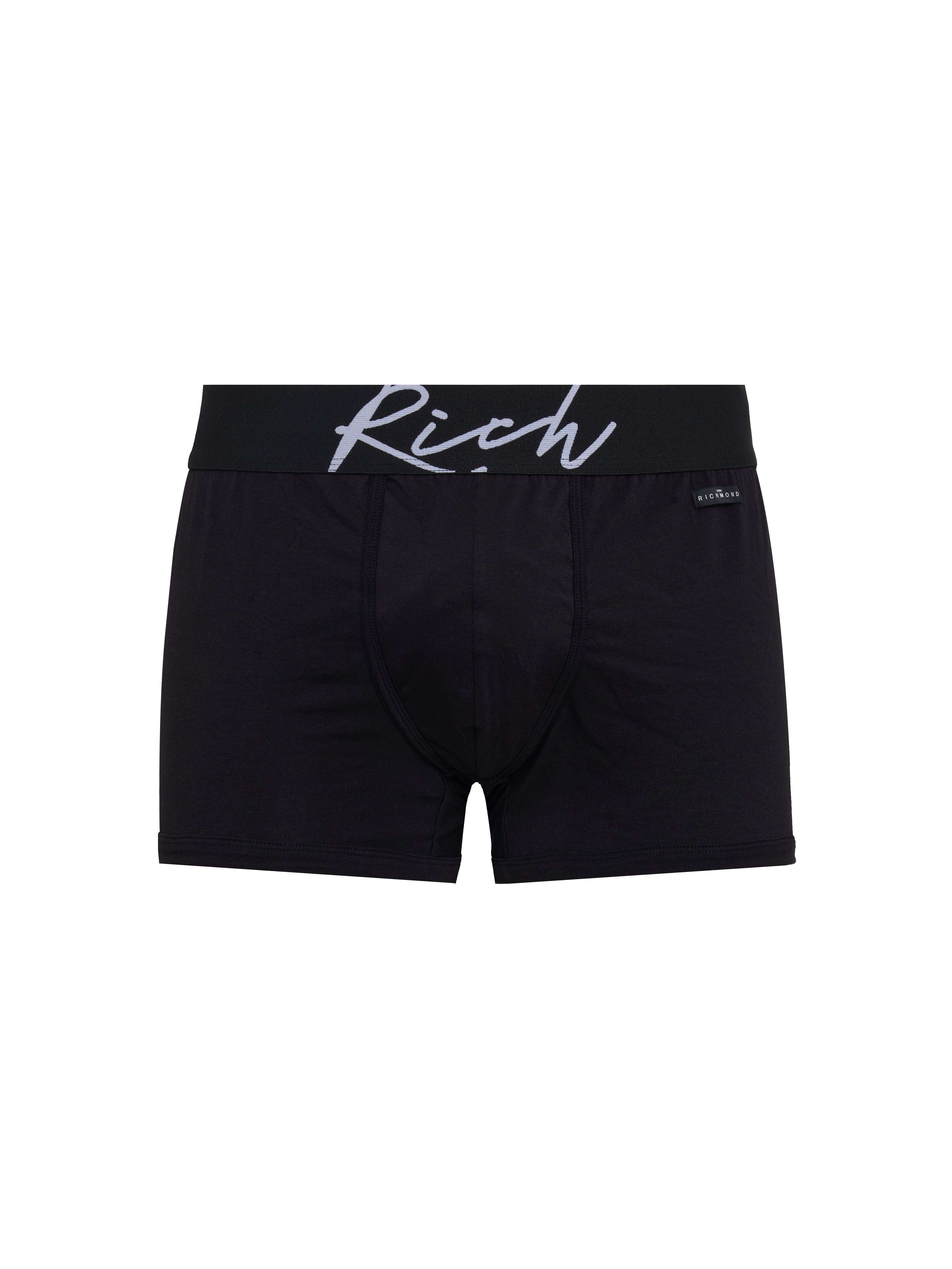 Boxer vita bassa in cotone pettinato con logo RICH UnderwearIntimo