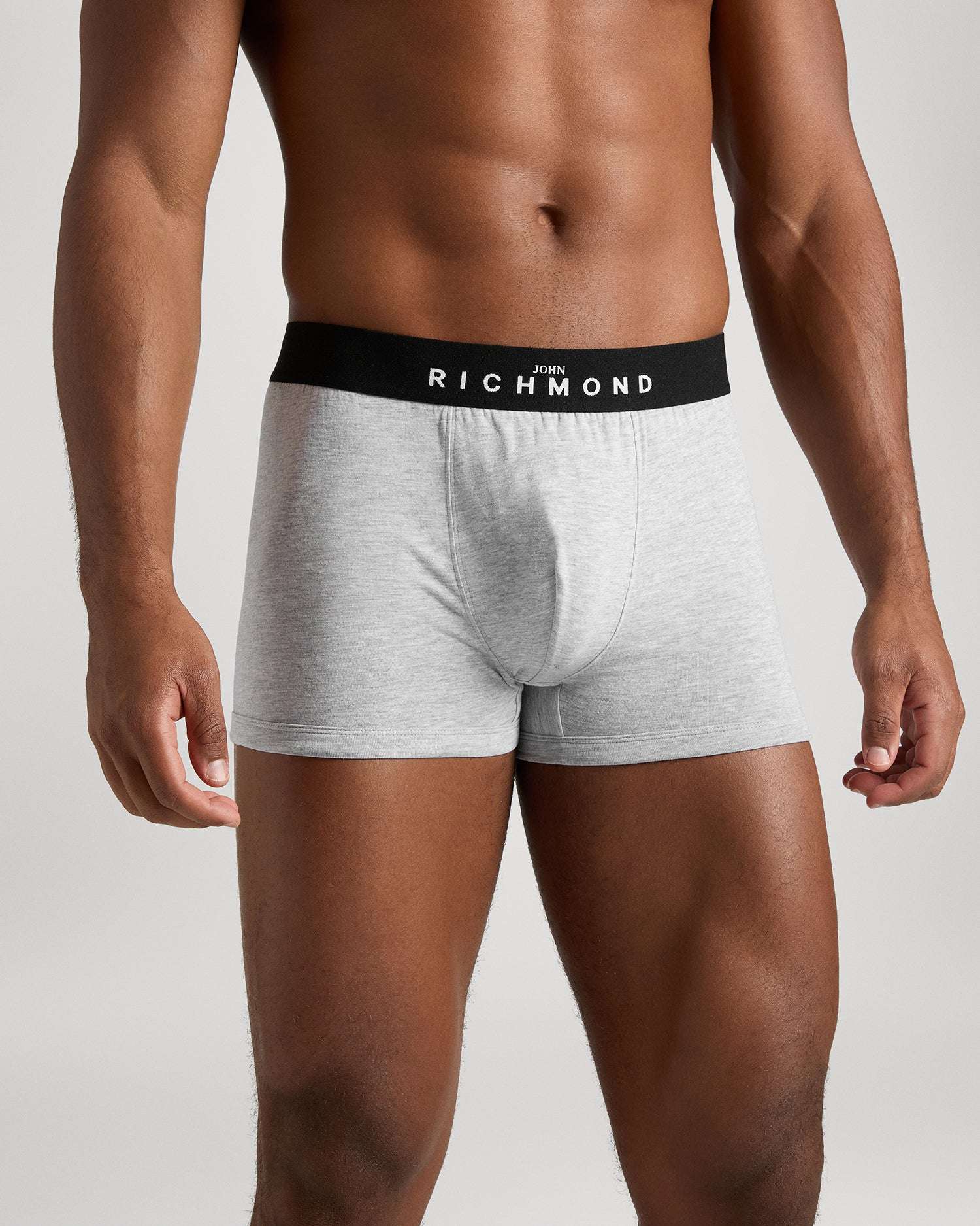 Boxer vita bassa in cotone pettinato con logo UnderwearIntimo