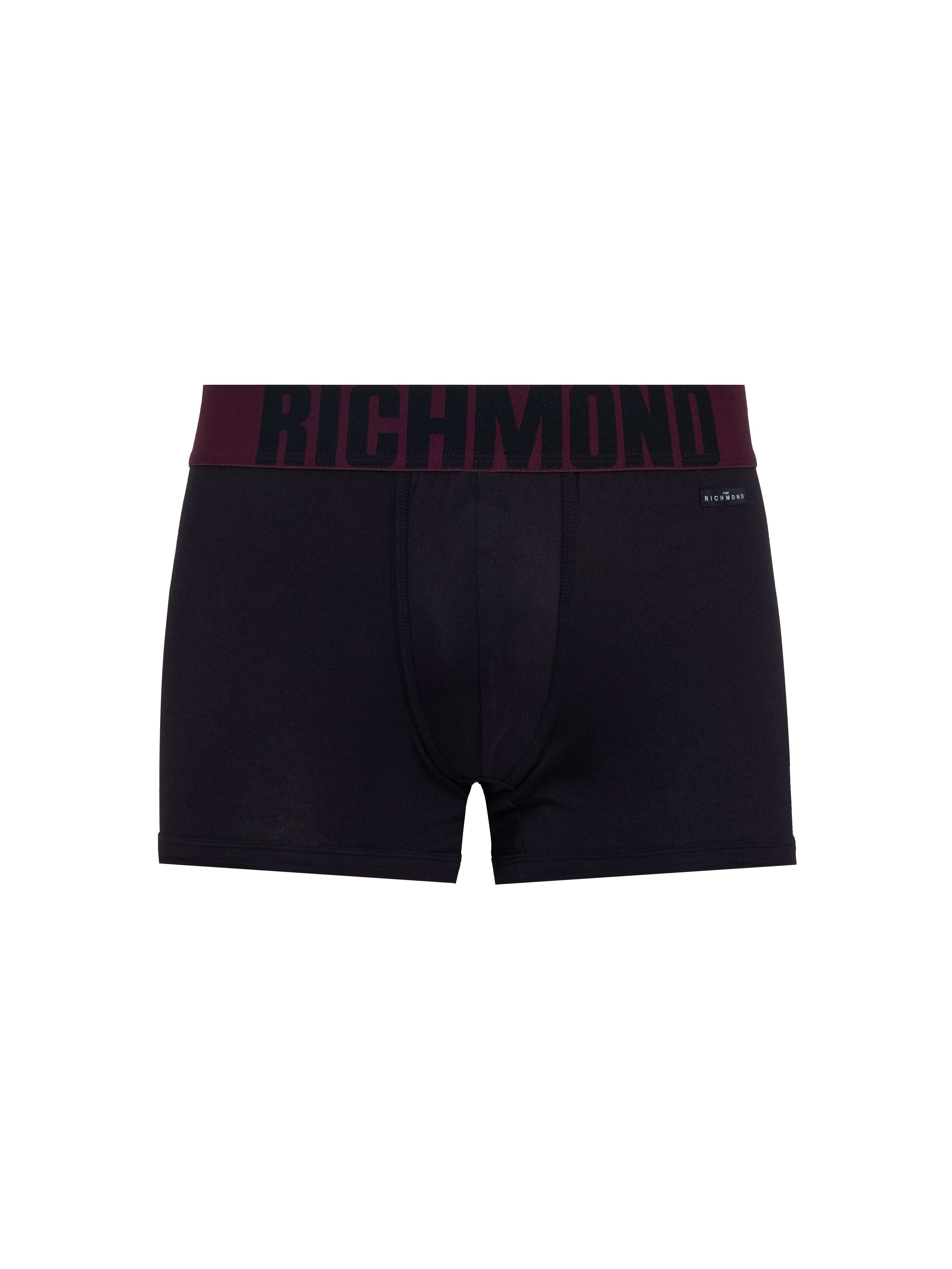 Boxer vita bassa in cotone pettinato con logo UnderwearIntimo