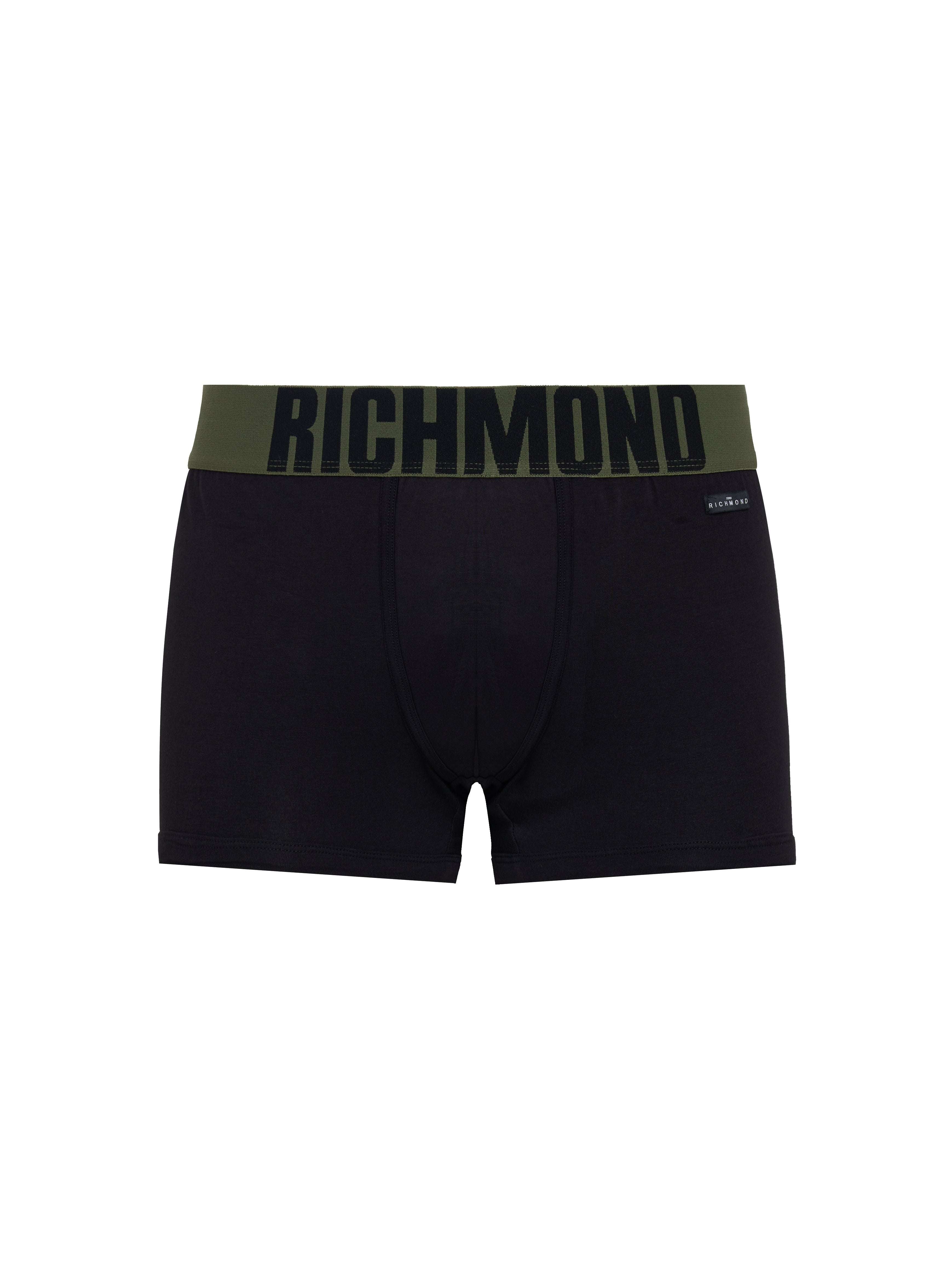 Boxer vita bassa in cotone pettinato con logo UnderwearIntimo