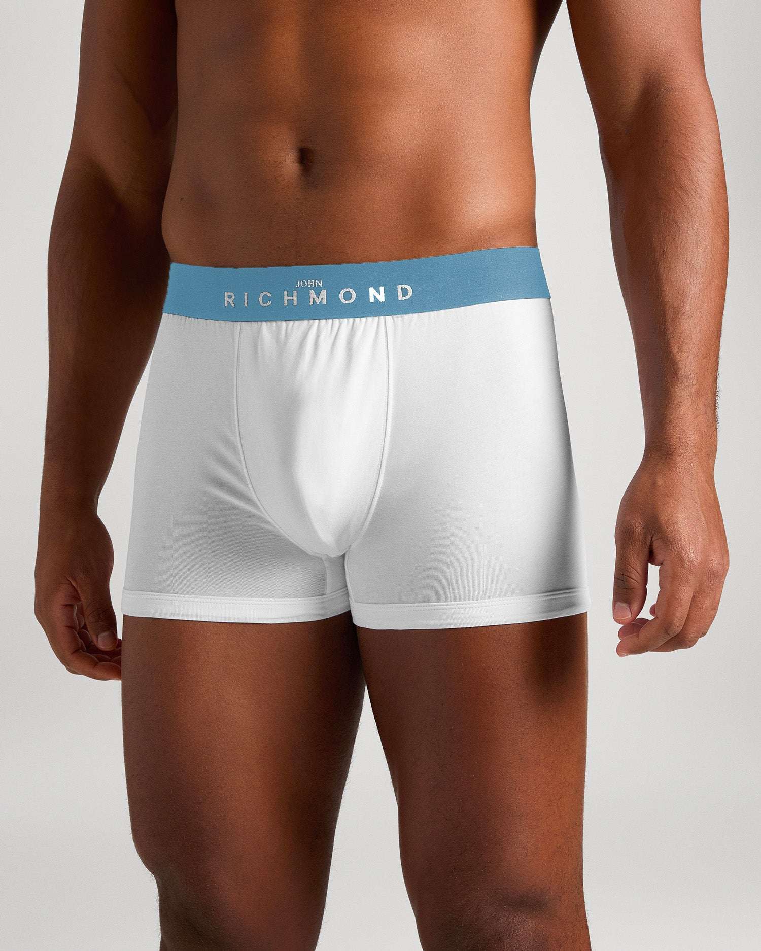 Boxer vita bassa in cotone pettinato fantasia denim UnderwearIntimo