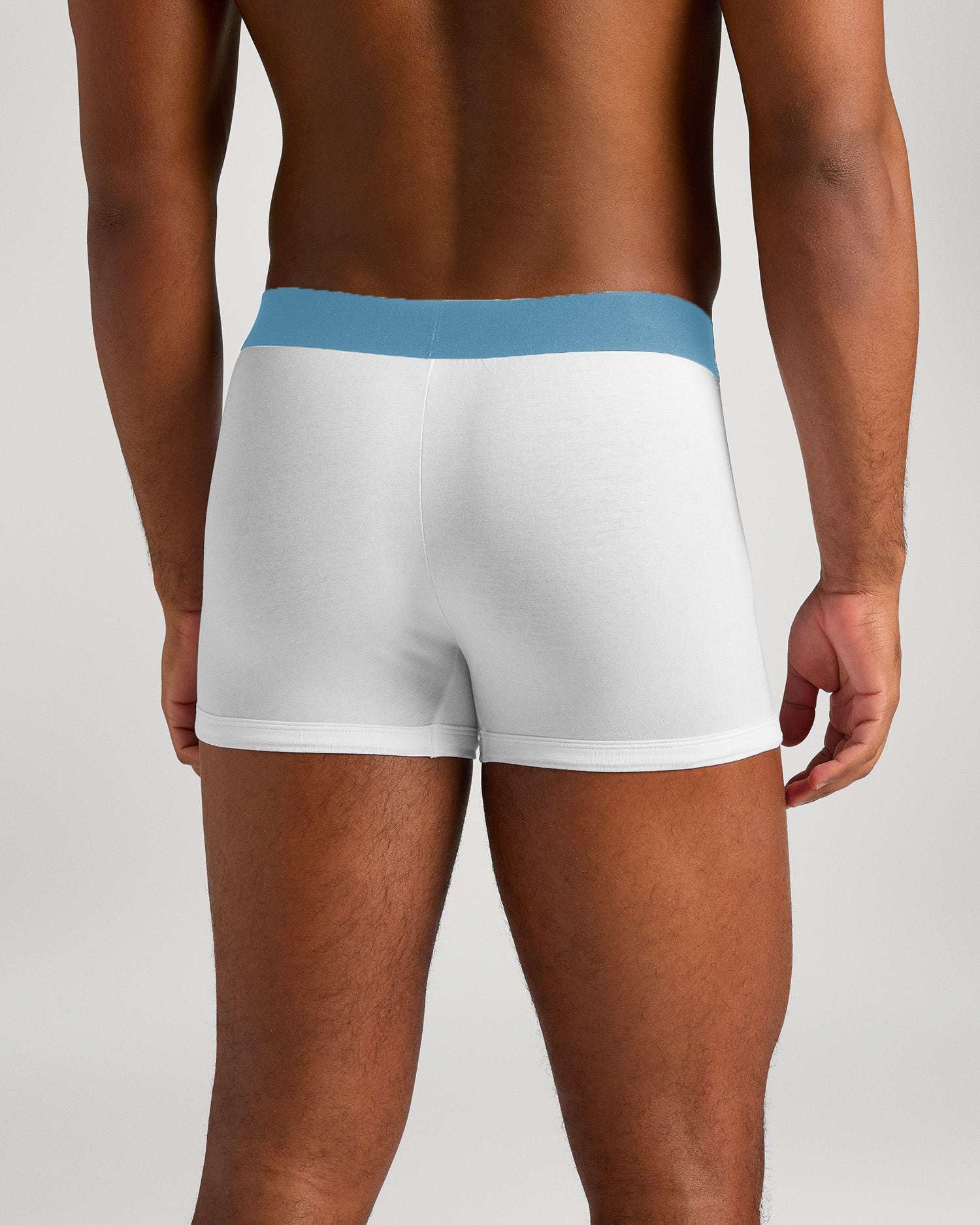 Boxer vita bassa in cotone pettinato fantasia denim UnderwearIntimo