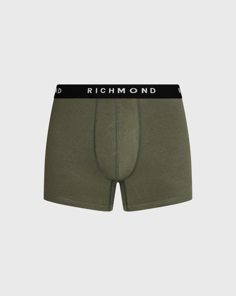 Low-waisted boxer shorts in combed cotton