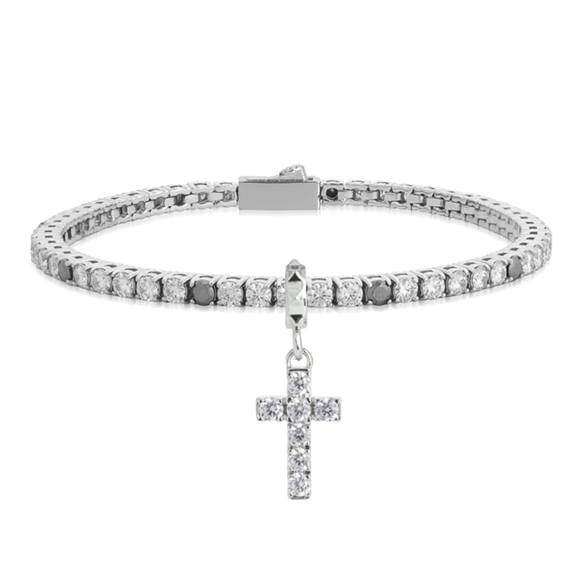 Bracciale Tennis da Donna in Titanio con Diamanti Lab-Grown