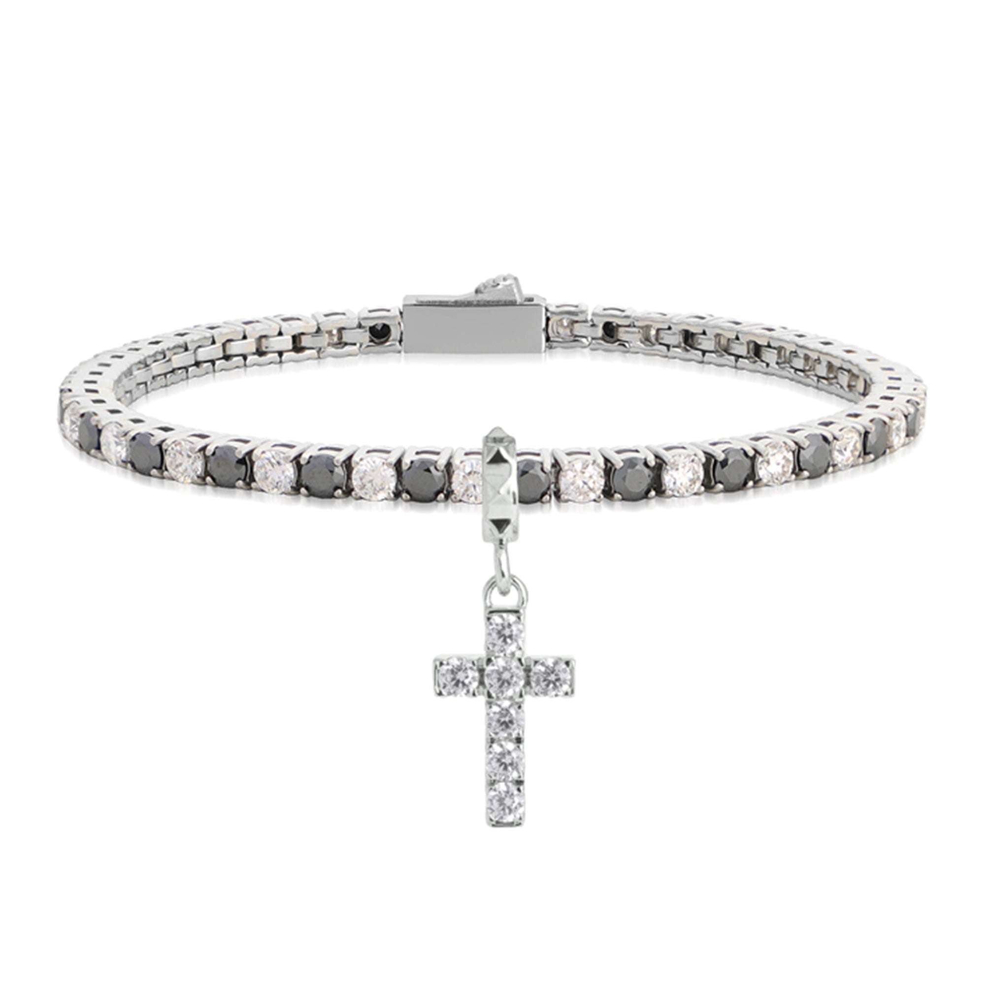 Bracciale Tennis da Donna in Titanio con Diamanti Lab-Grown