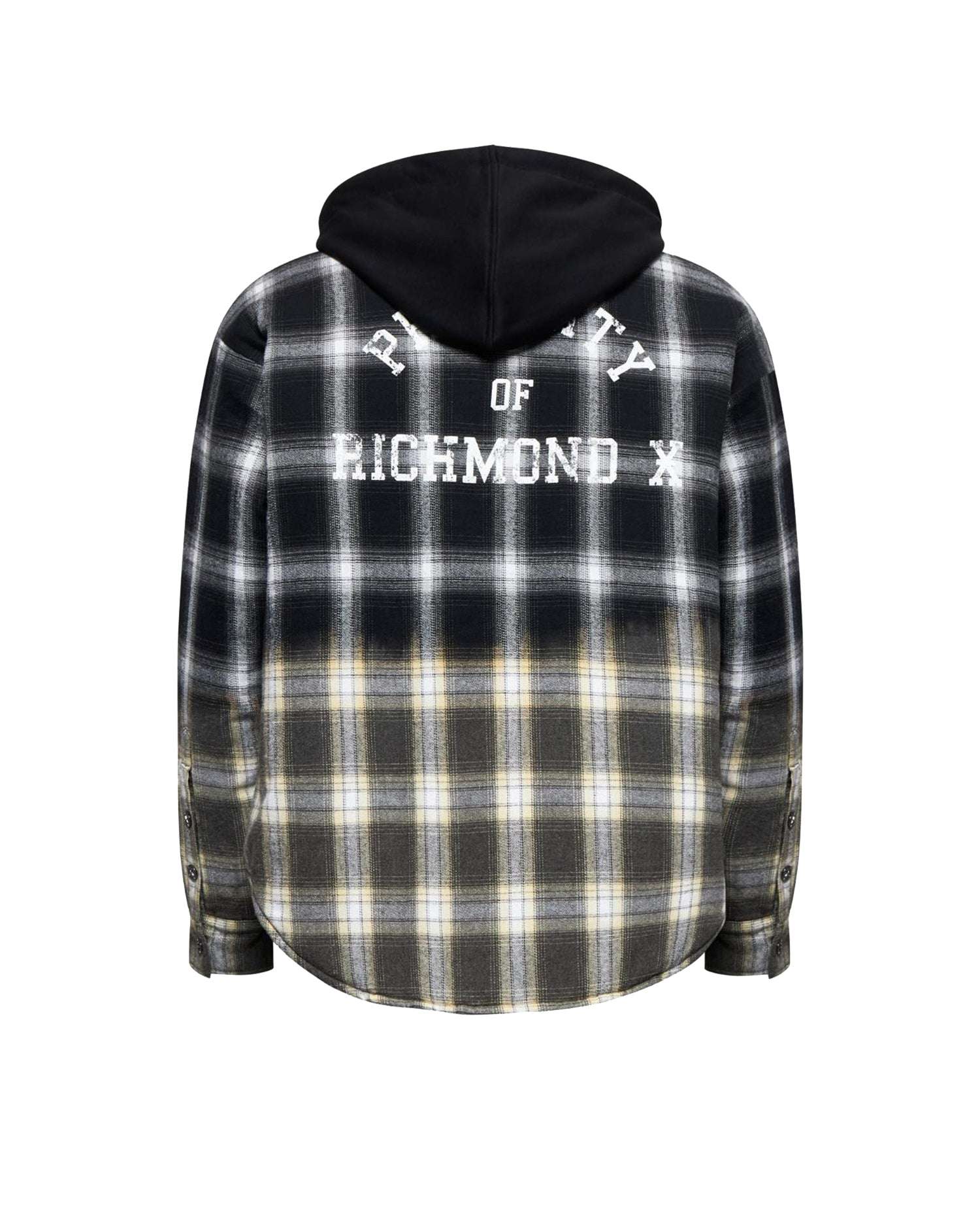 Camicia check con cappuccio applicato Camicia