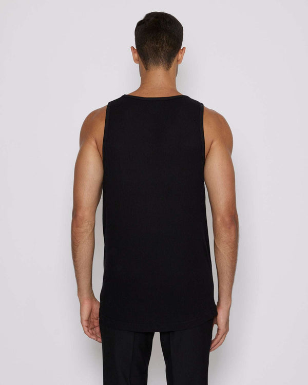 Tank top with application on the front