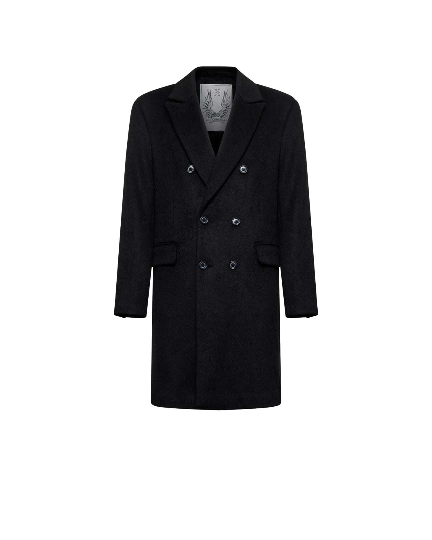 Cappotto doppiopetto con tasche a patta Capispalla