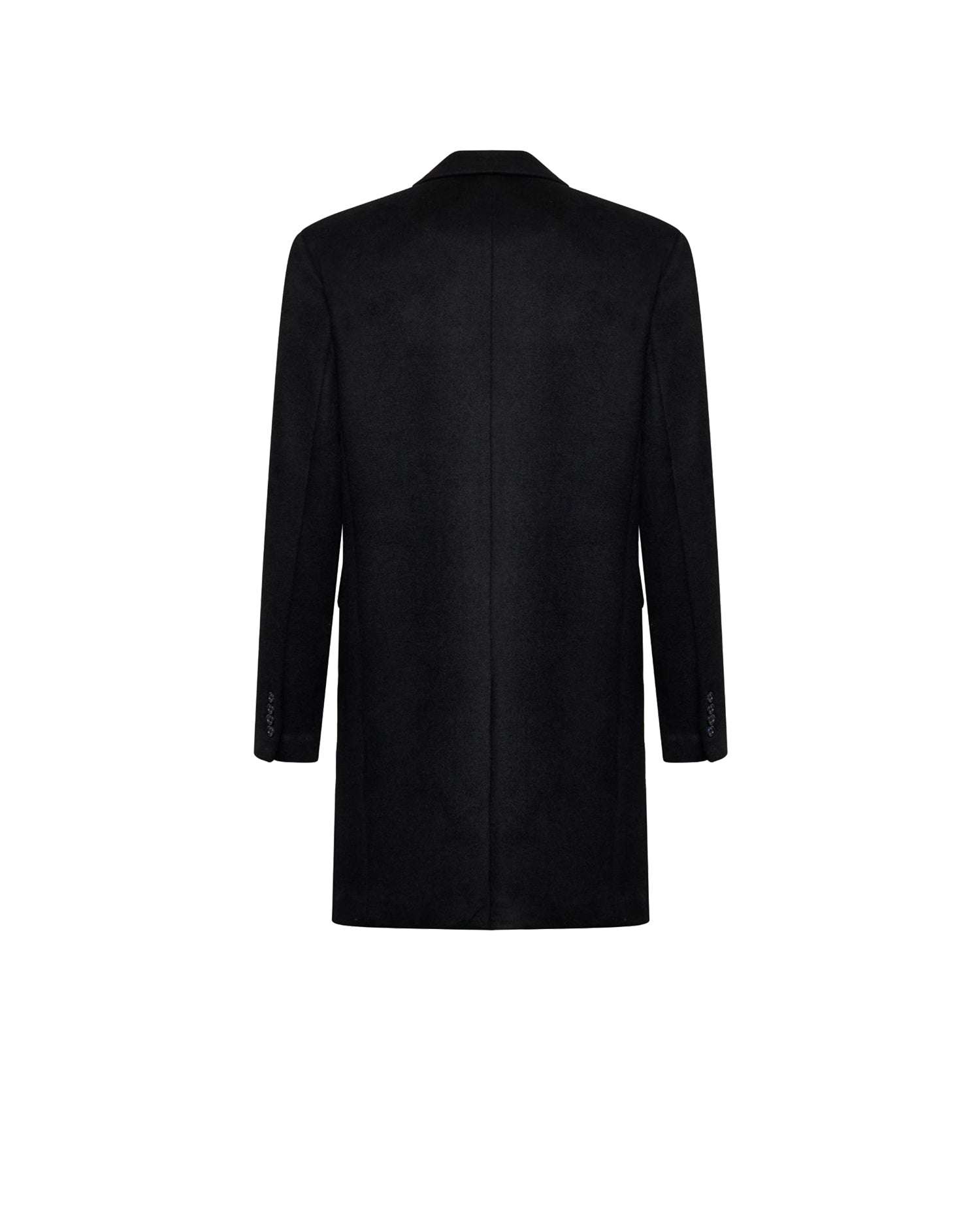 Single-breasted coat with flap pockets Outerwear