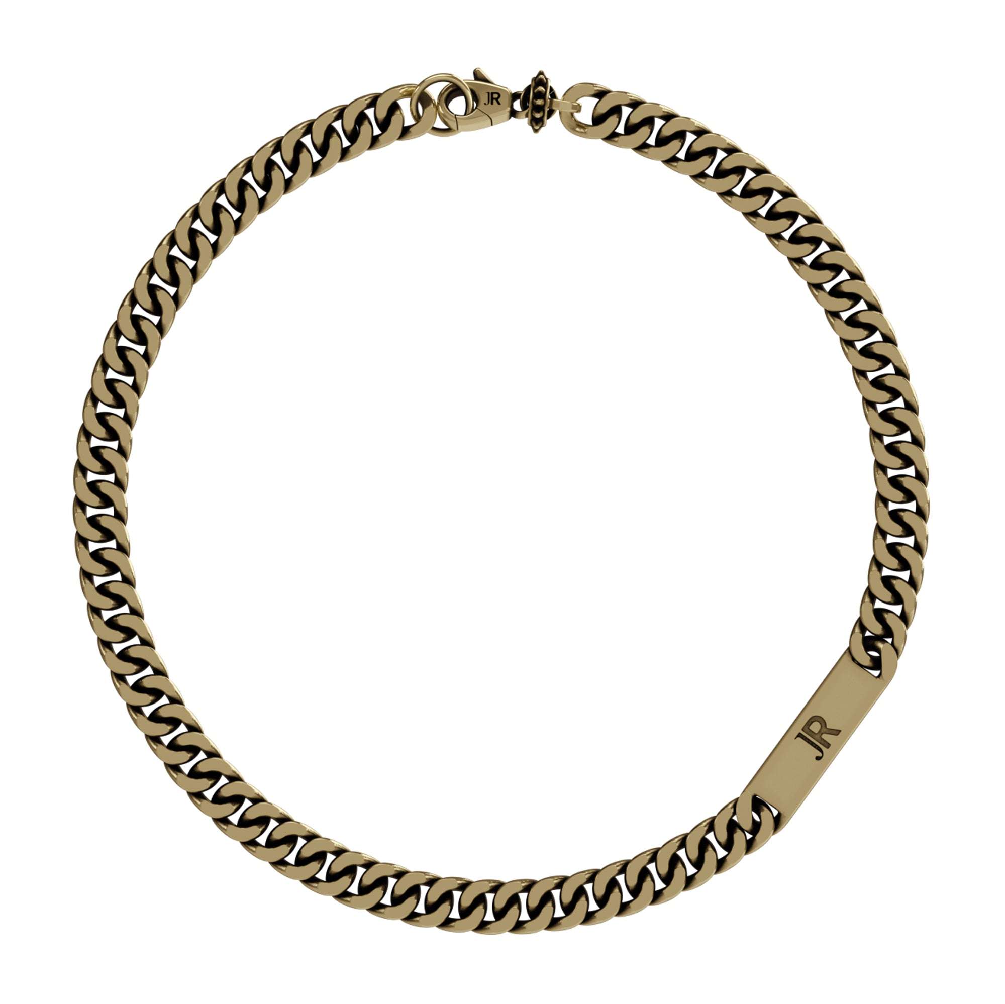 Collana a catena con piastrina JR