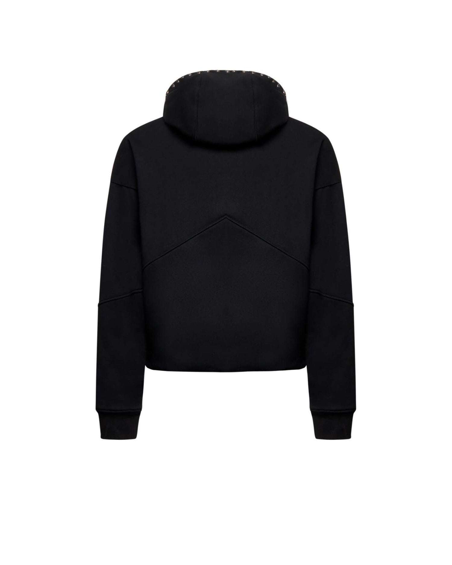 Sweatshirt with hood and embroidered front logo. Sweatshirt