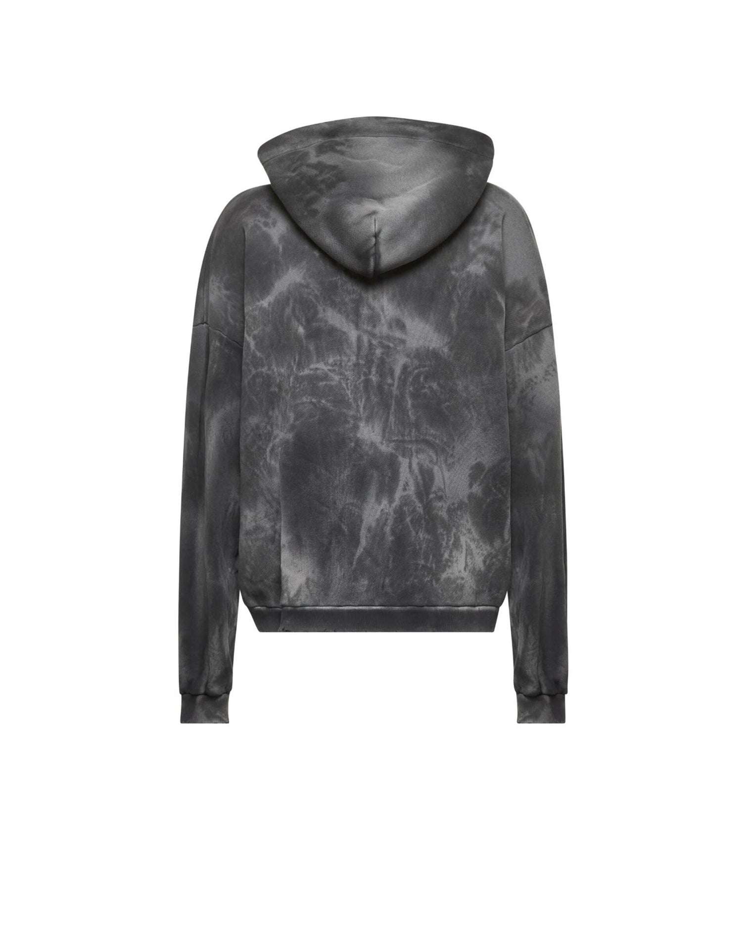 Sweatshirt with zip and hood. Sweatshirt