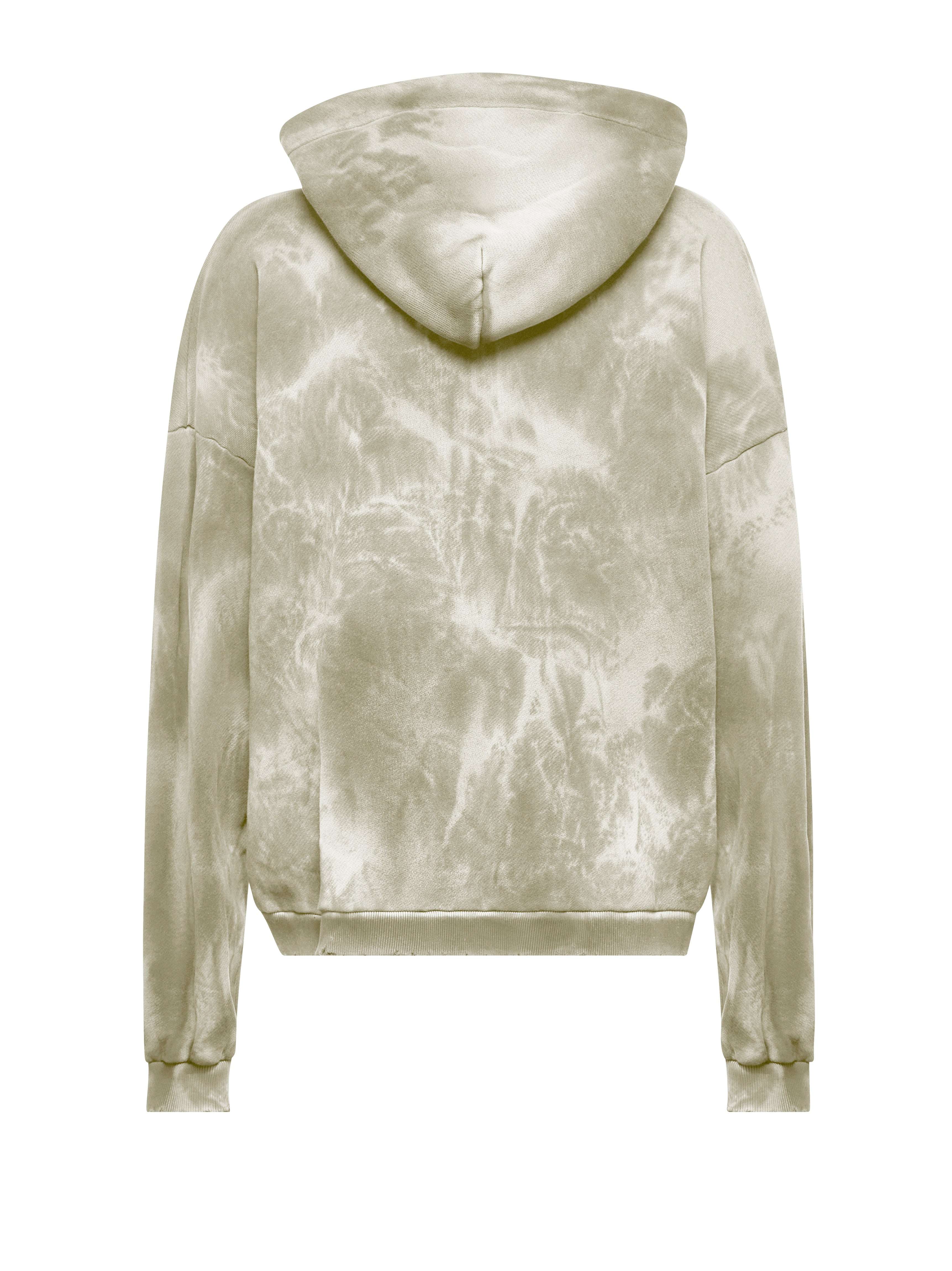 Sweatshirt with zip and hood. Sweatshirt