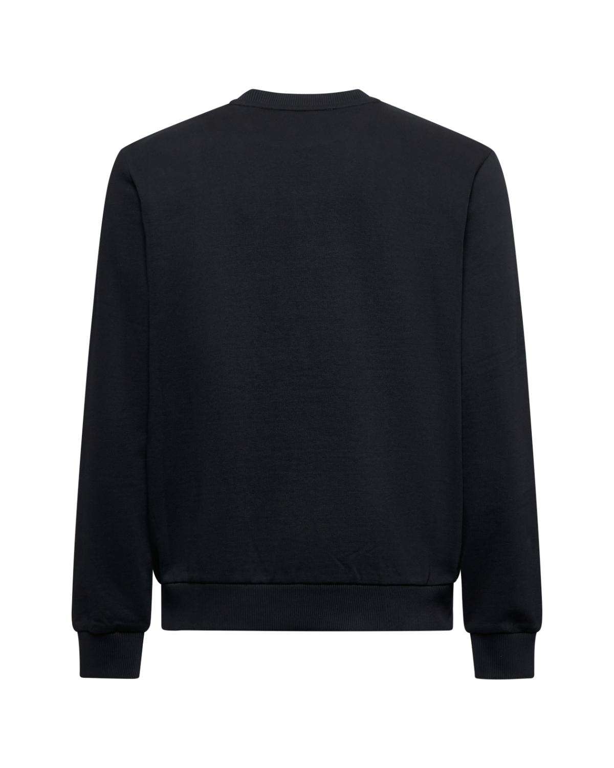 Felpa uomo nera con stampa frontale Richmond X Felpa