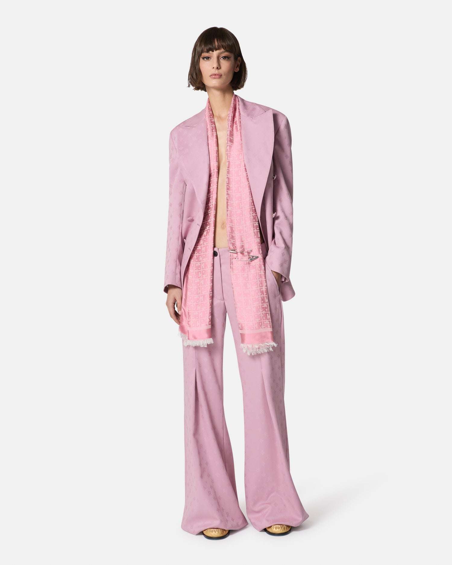 Giacca rosa doppiopetto Giacca